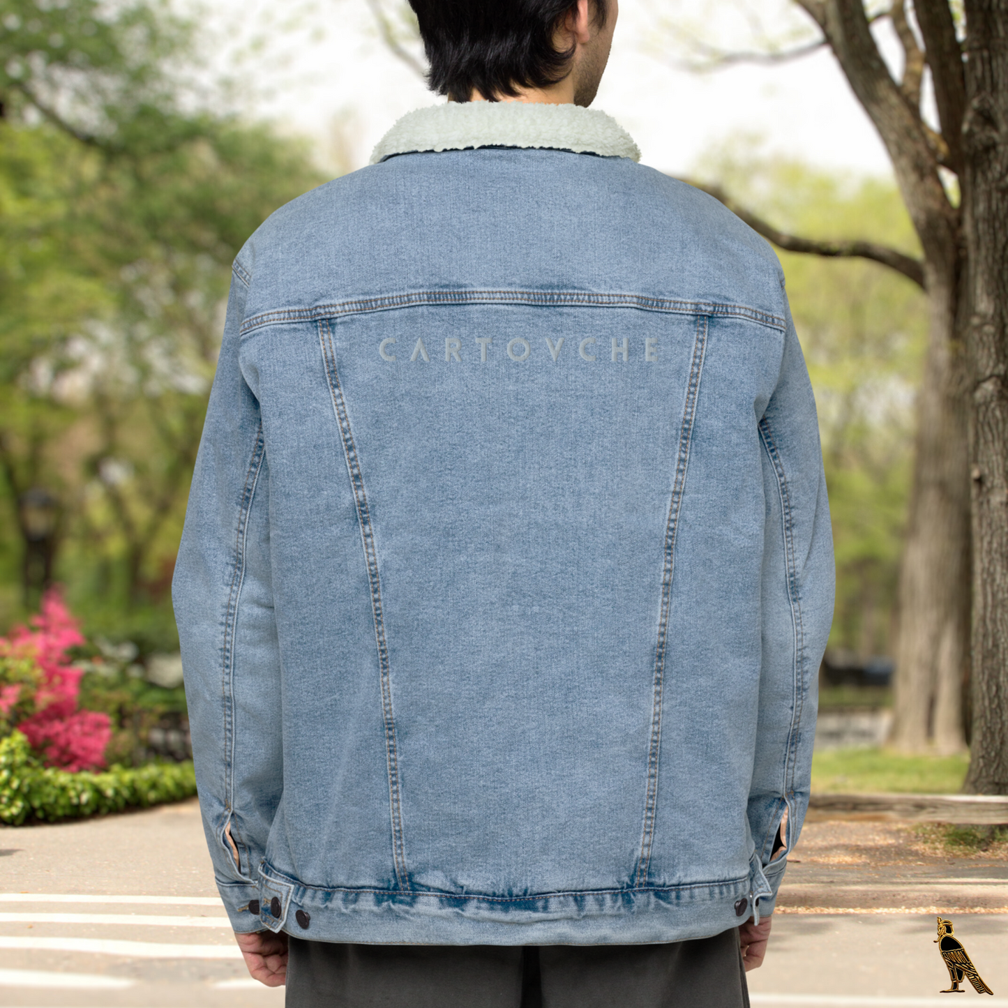 Men's Denim Sherpa Jacket | Blue