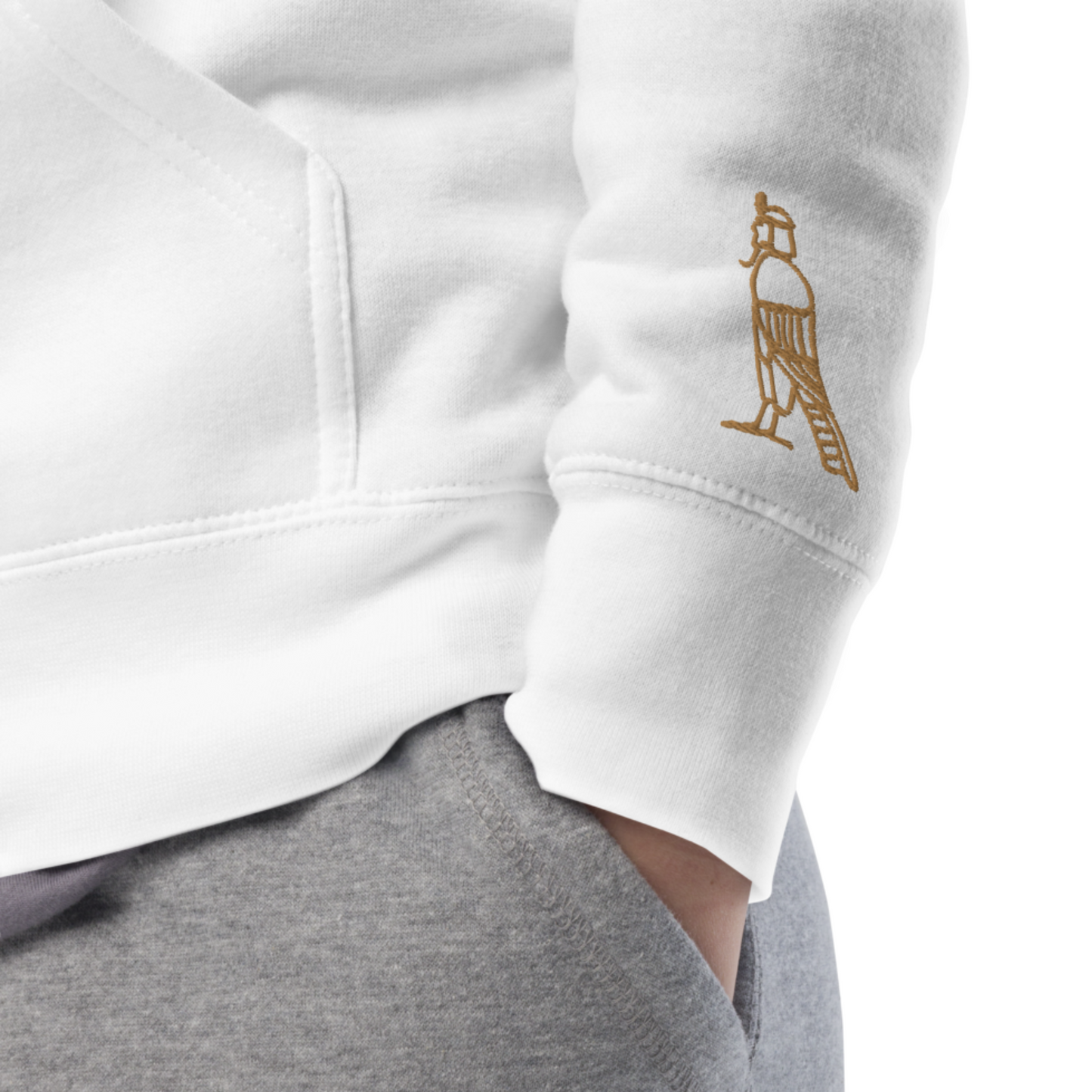 Men's Embroidered Eco-Hoodie