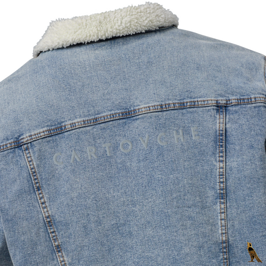 Men's Denim Sherpa Jacket | Blue