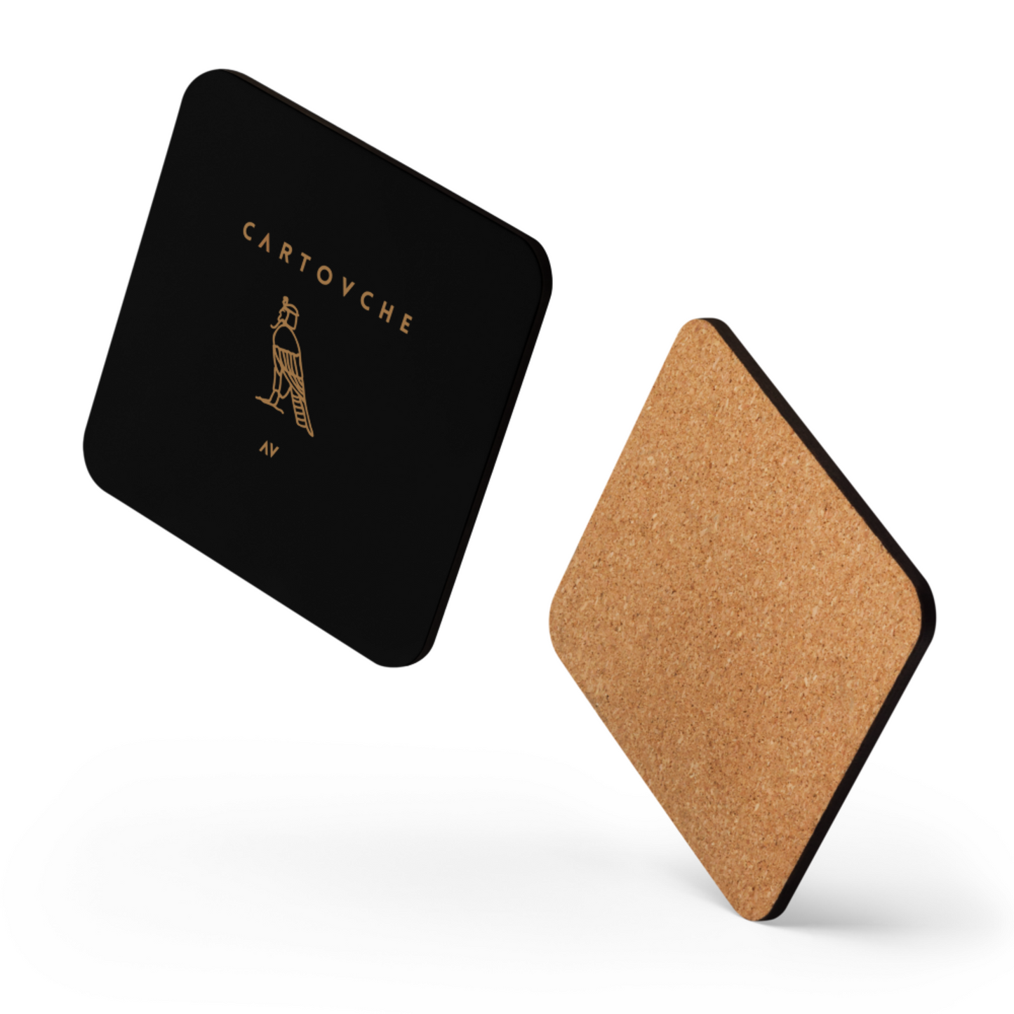 Cartovche Cork-Back Coaster