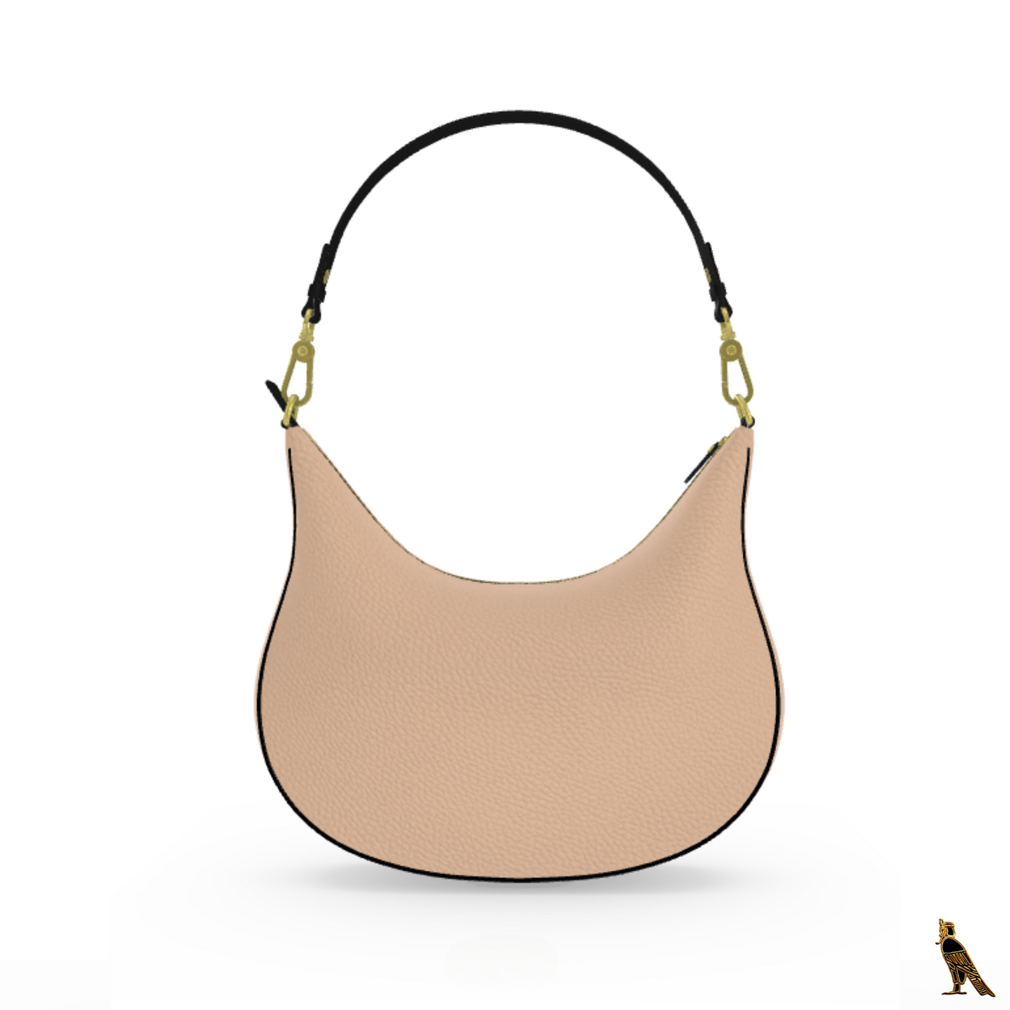 Curve Hobo Bag - Beige (Horus Logo)