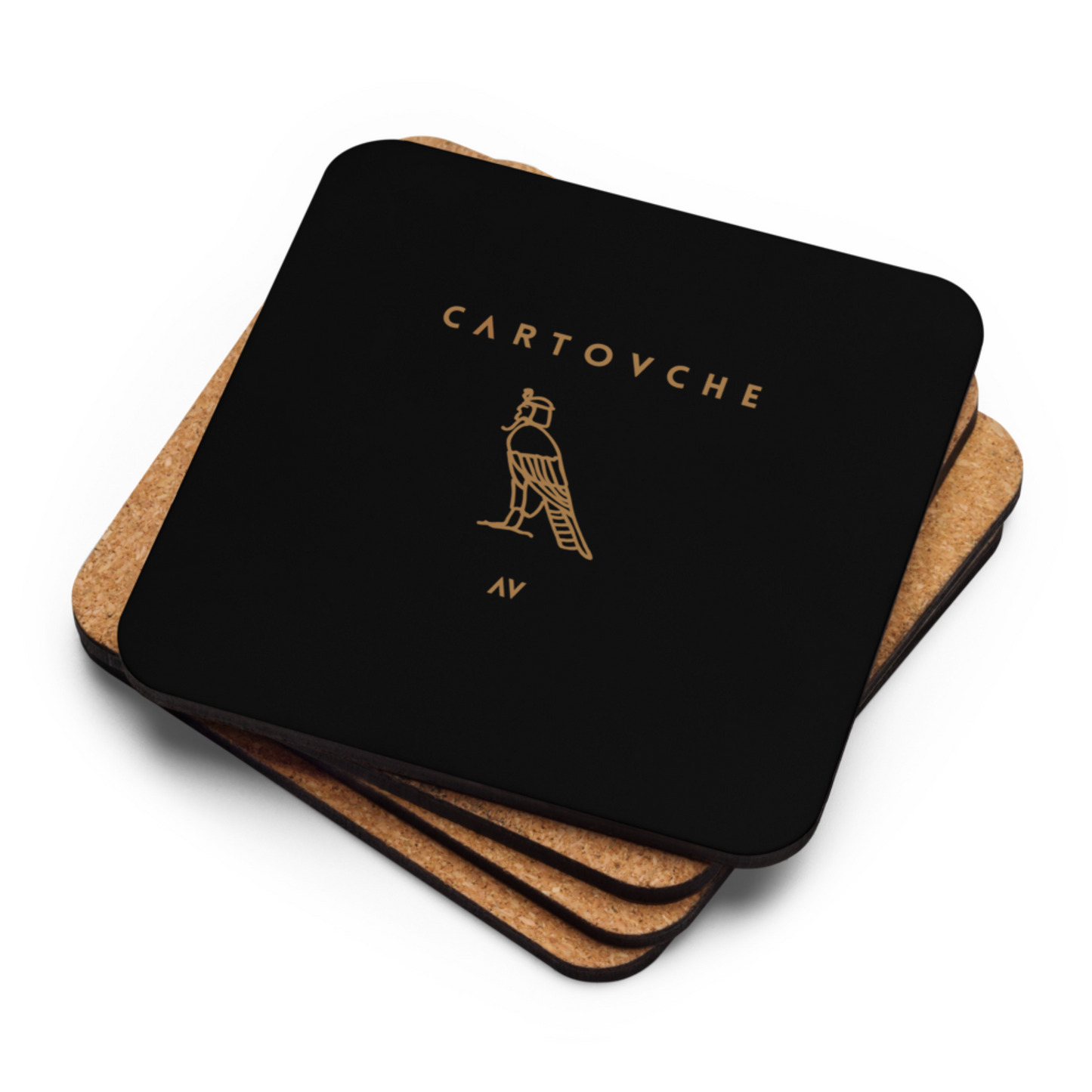 Cartovche Cork-Back Coaster