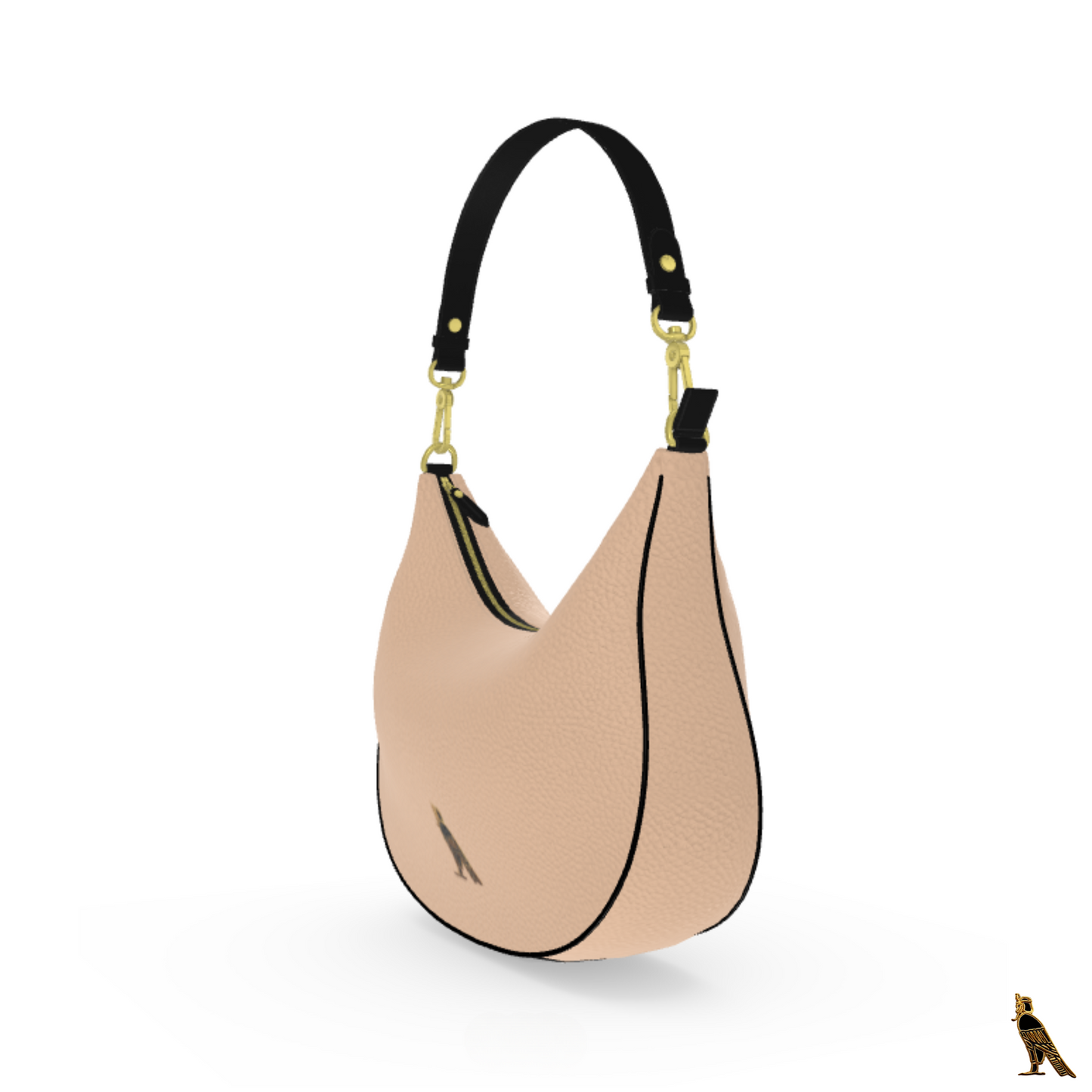 Curve Hobo Bag - Beige (Horus Logo)