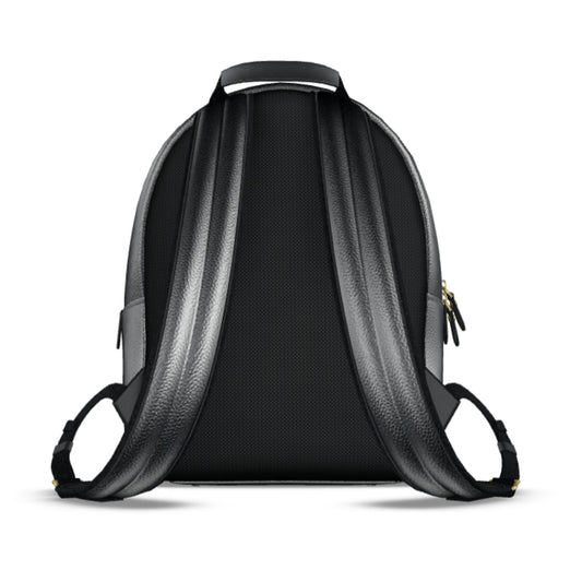Nappa Leather Backpack - Black & Grey Monogram