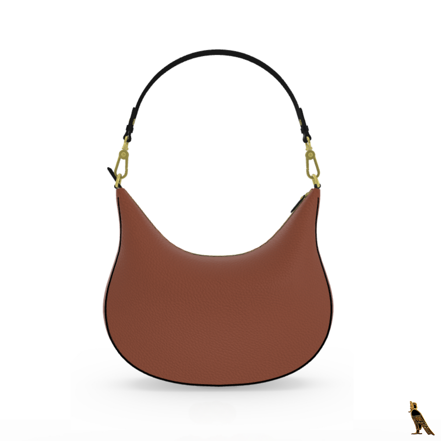 Curve Hobo Bag - Brown (Horus Logo)