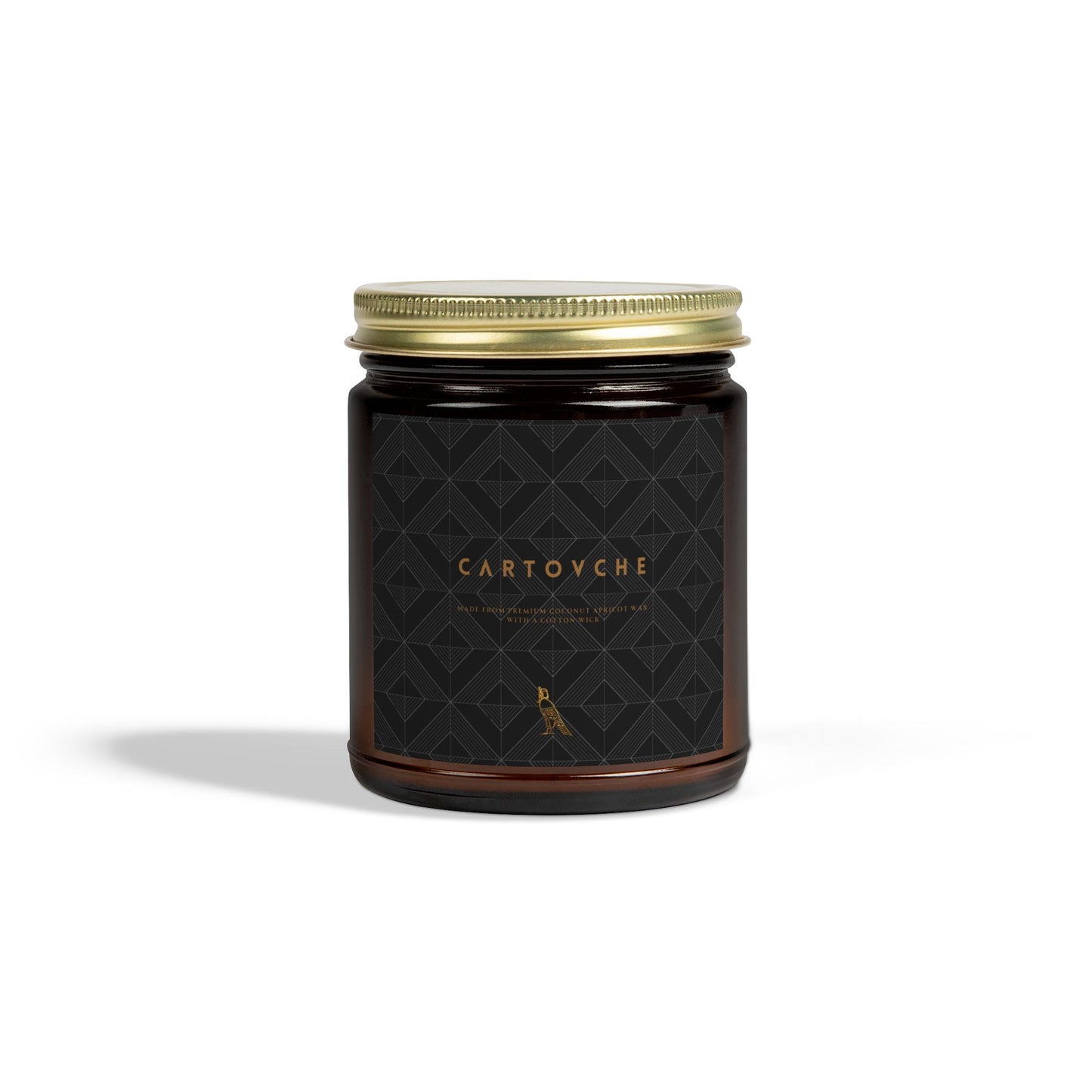 Scented Coconut Apricot Candles (4oz, 9oz) Amber Jar