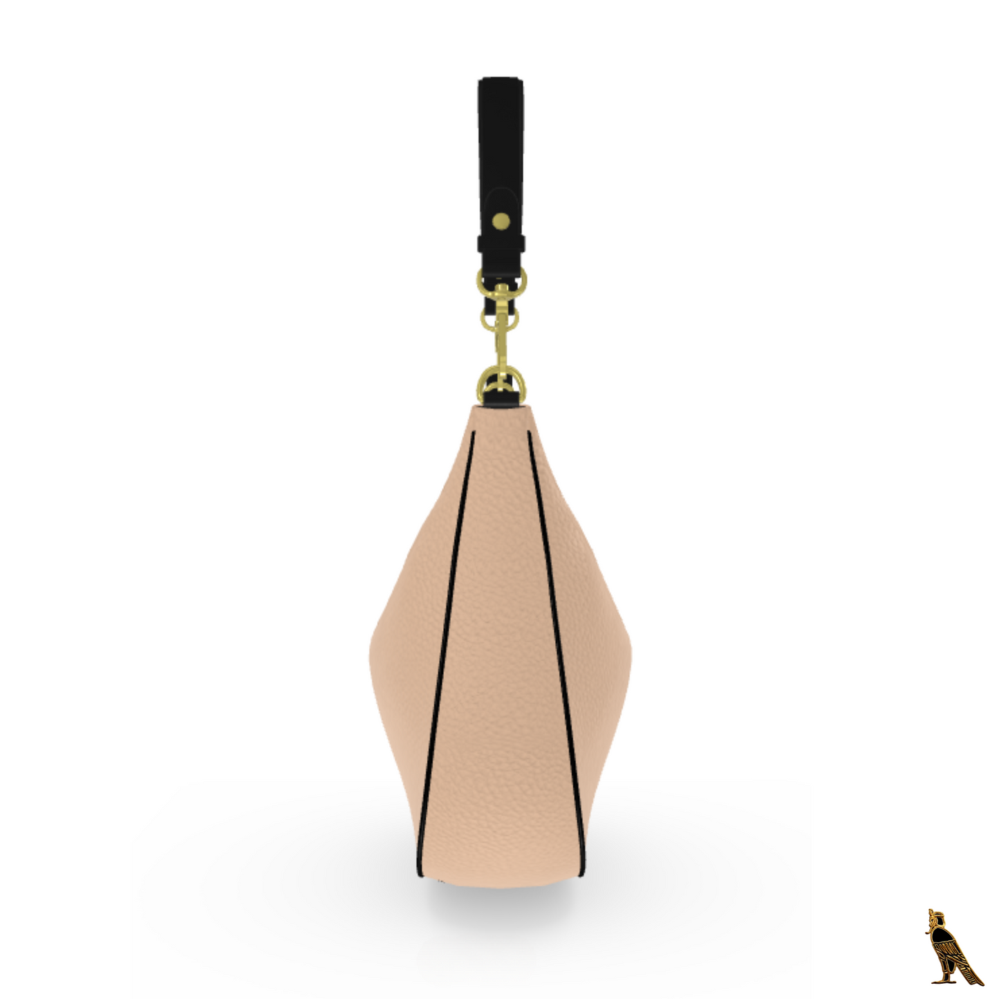 Curve Hobo Bag - Beige (Horus Logo)