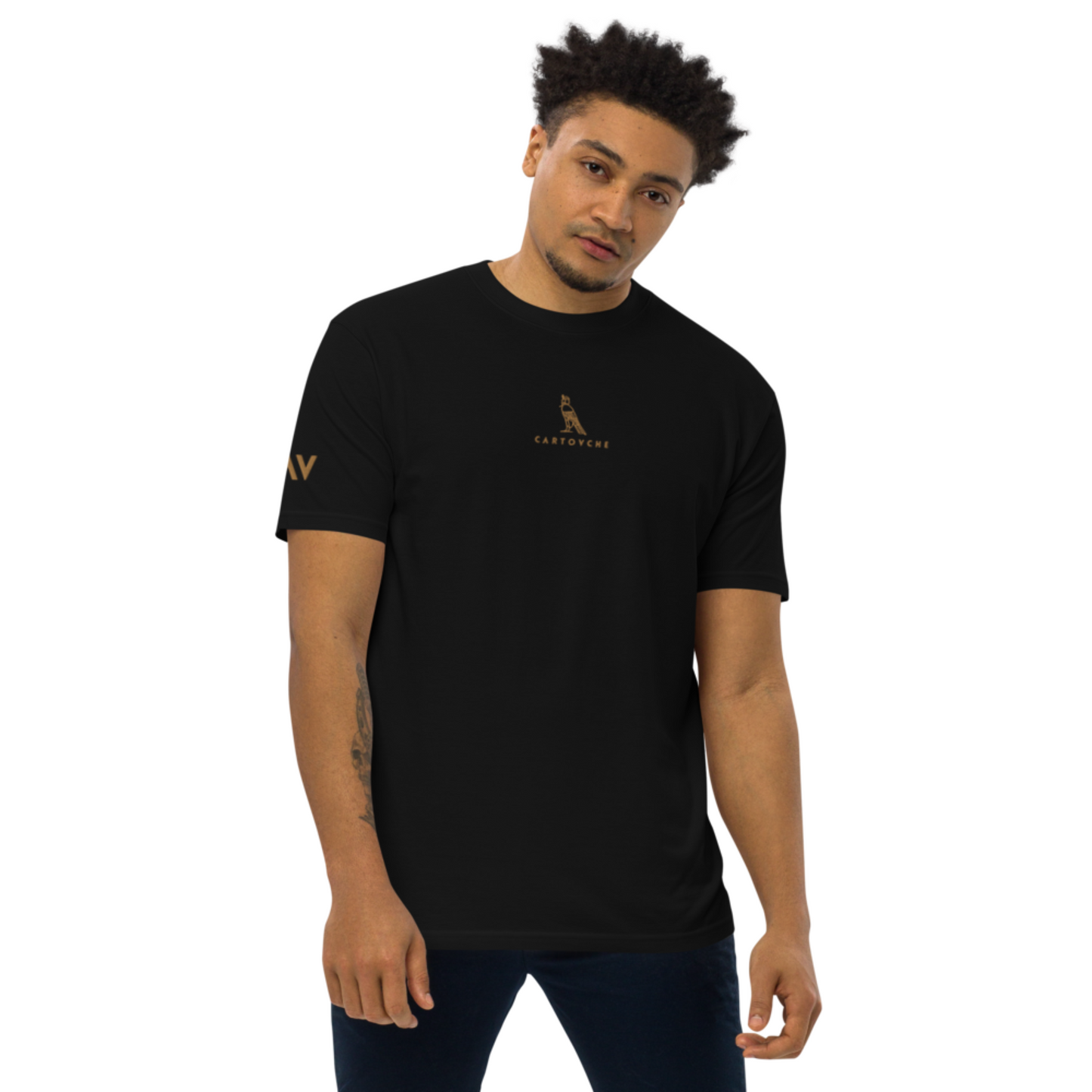 Men’s Embroidered 100% Cotton Heavyweight T-Shirt