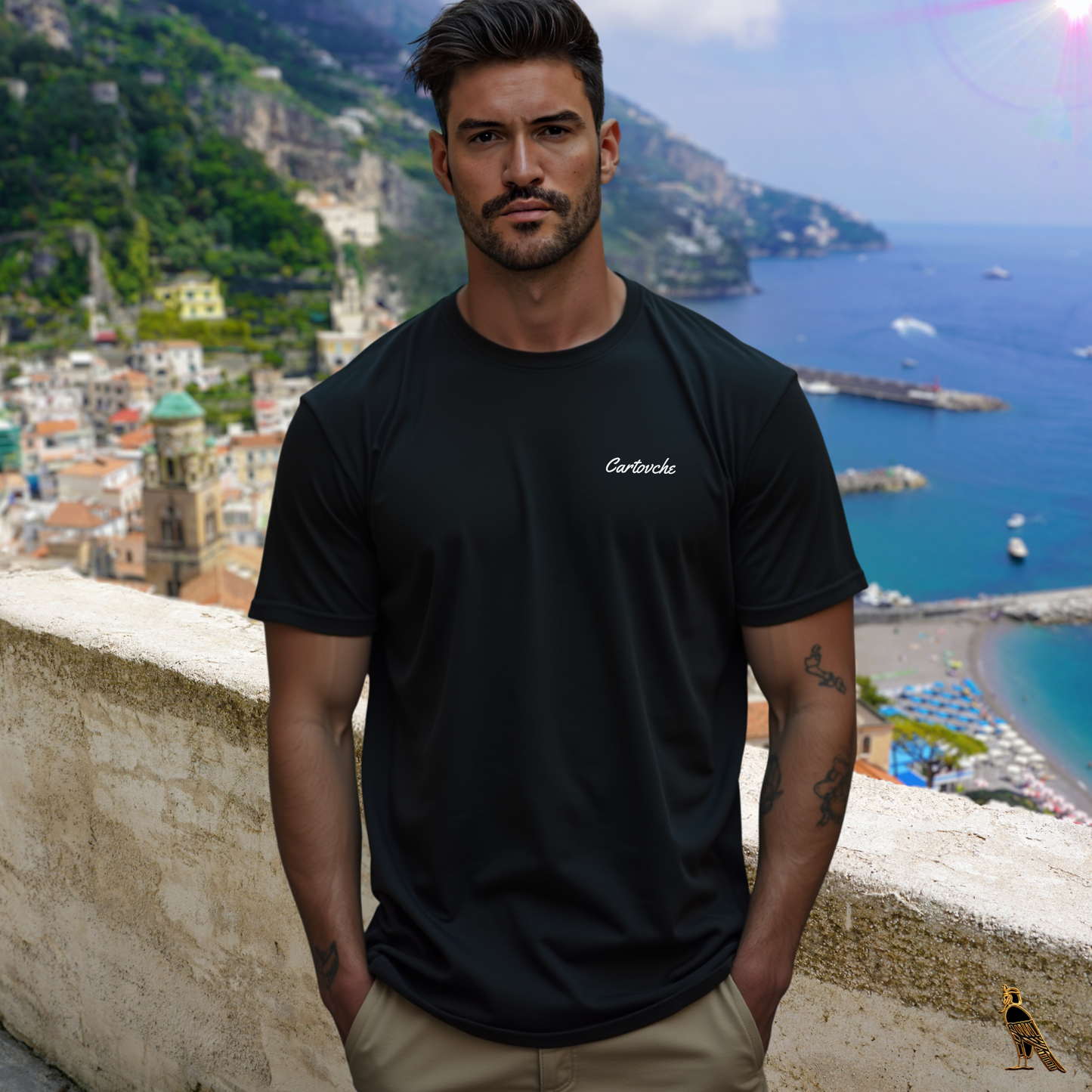 Oversized Heavyweight Cotton T-shirt | Guardian Angel