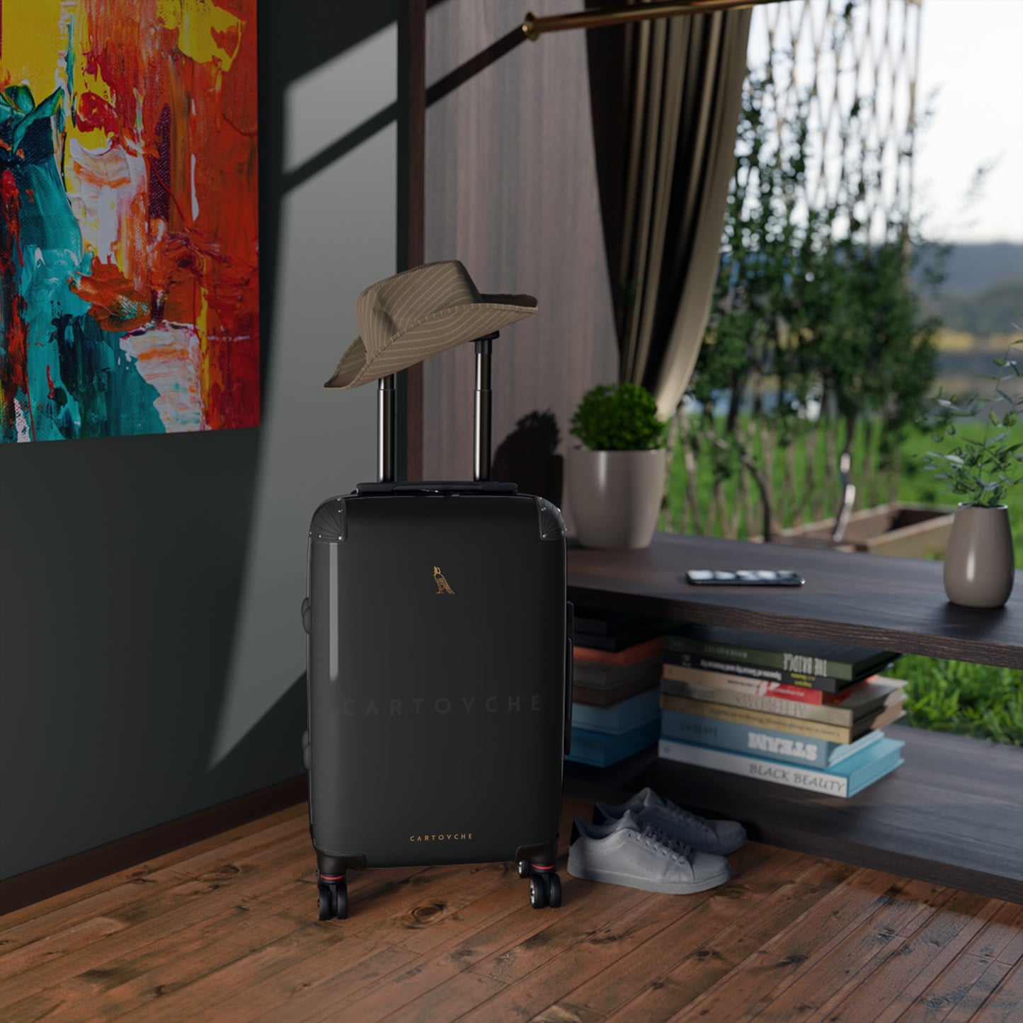 Suitcase | Black (Horizontal Cartovche Logo)
