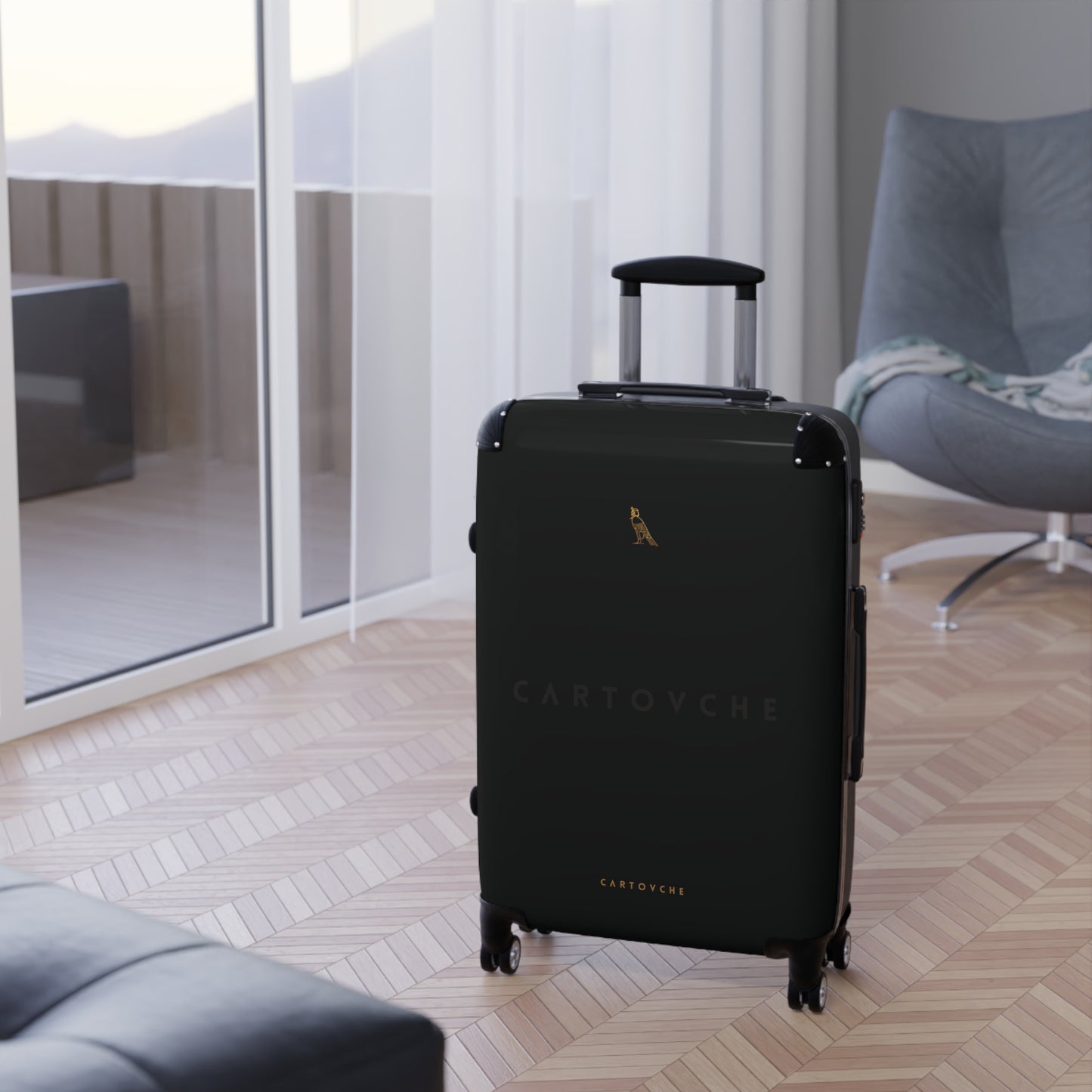 Suitcase | Black (Horizontal Cartovche Logo)