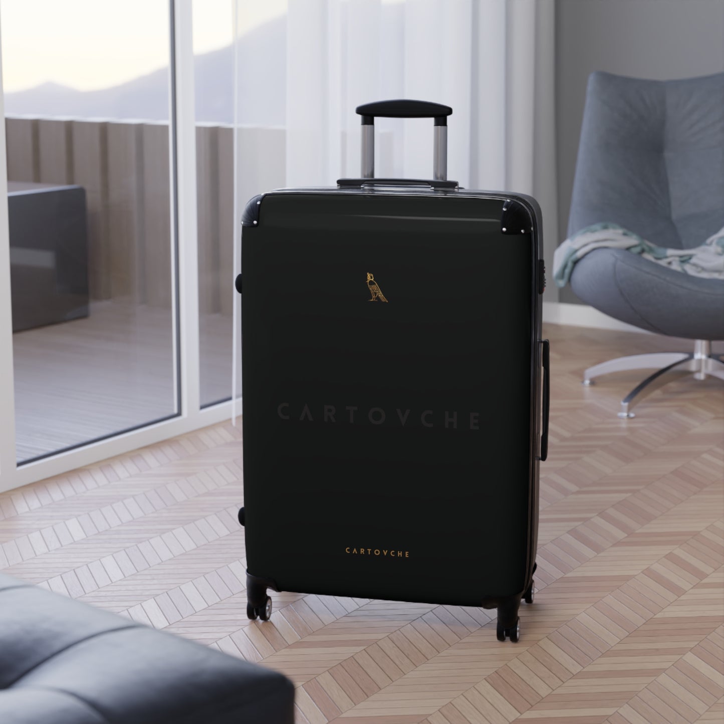 Suitcase | Black (Horizontal Cartovche Logo)