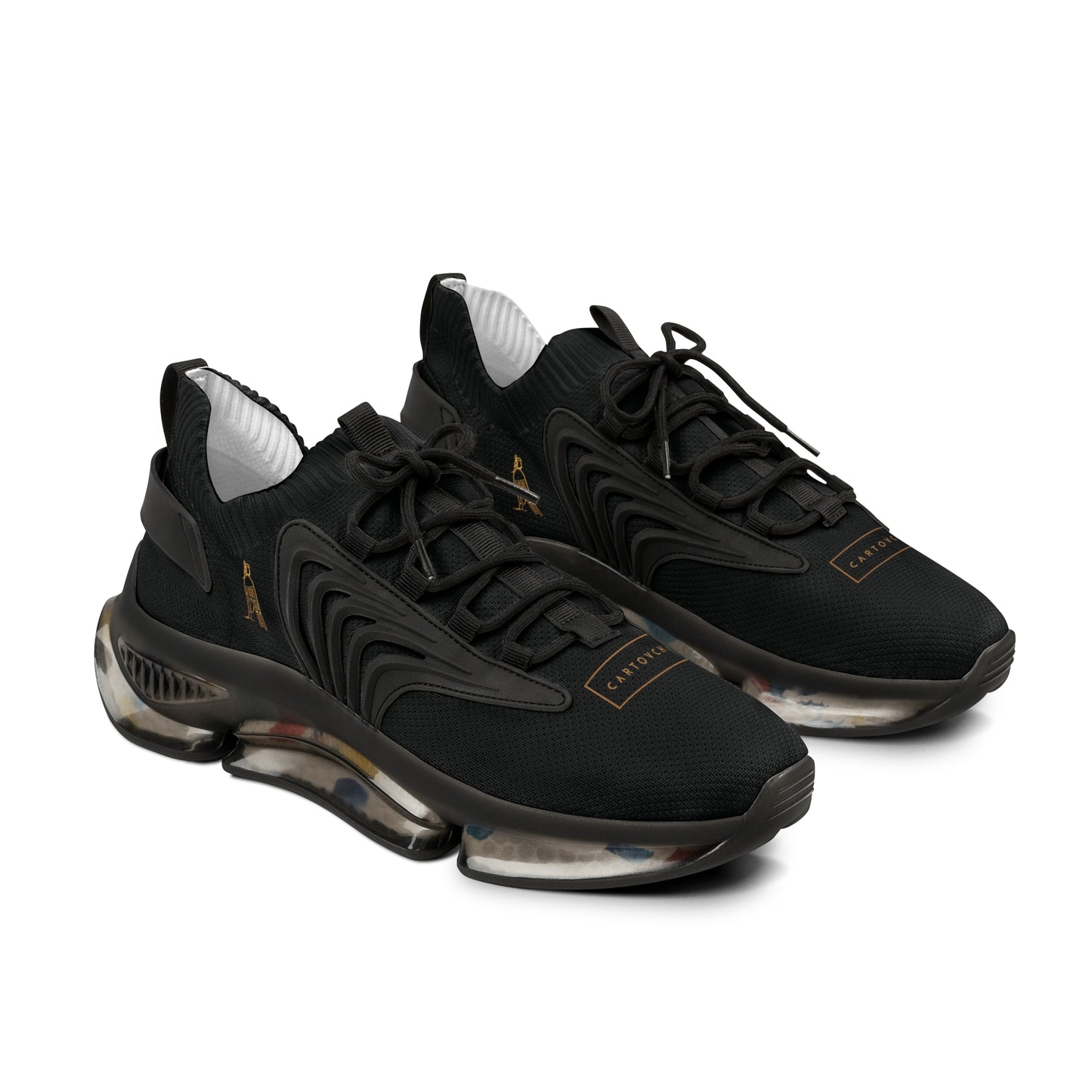 Men's Mesh Sneakers | 'Cartovche Veloce' (All-Black)