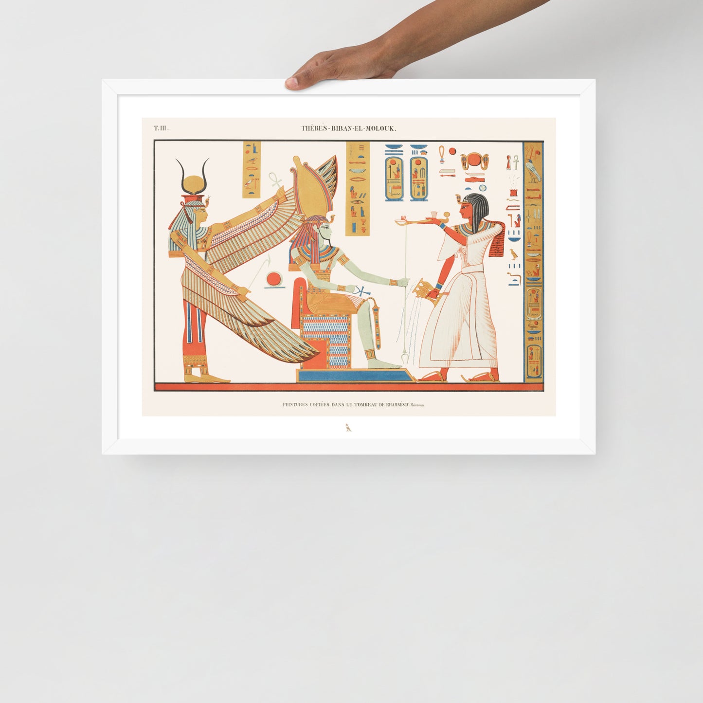 'Tomb of Ramses IV in the Valley of the Kings' | 24" x 18" Wood Framed Poster