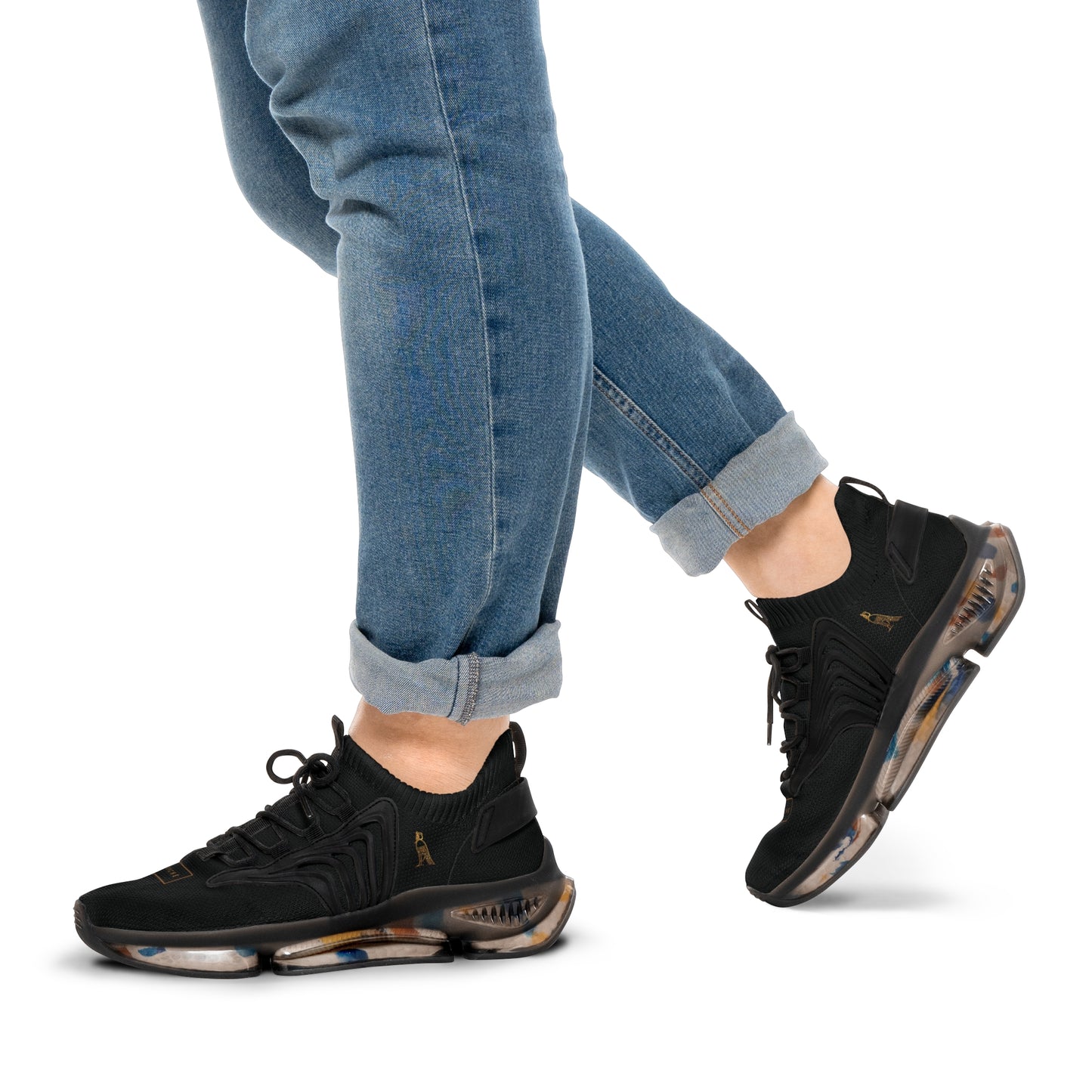 Men's Mesh Sneakers | 'Cartovche Veloce' (All-Black)