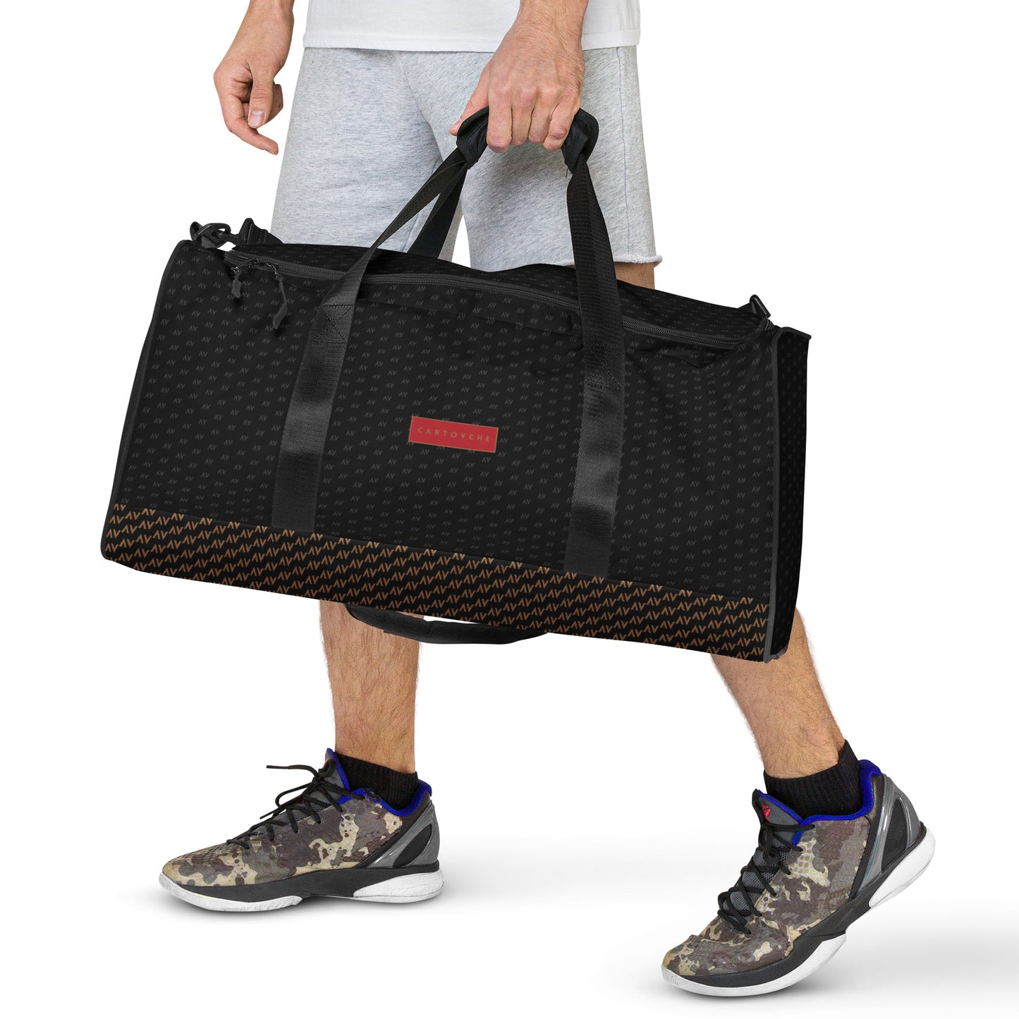 Cartovche Duffle Bag (Black & Gold - Red Label)
