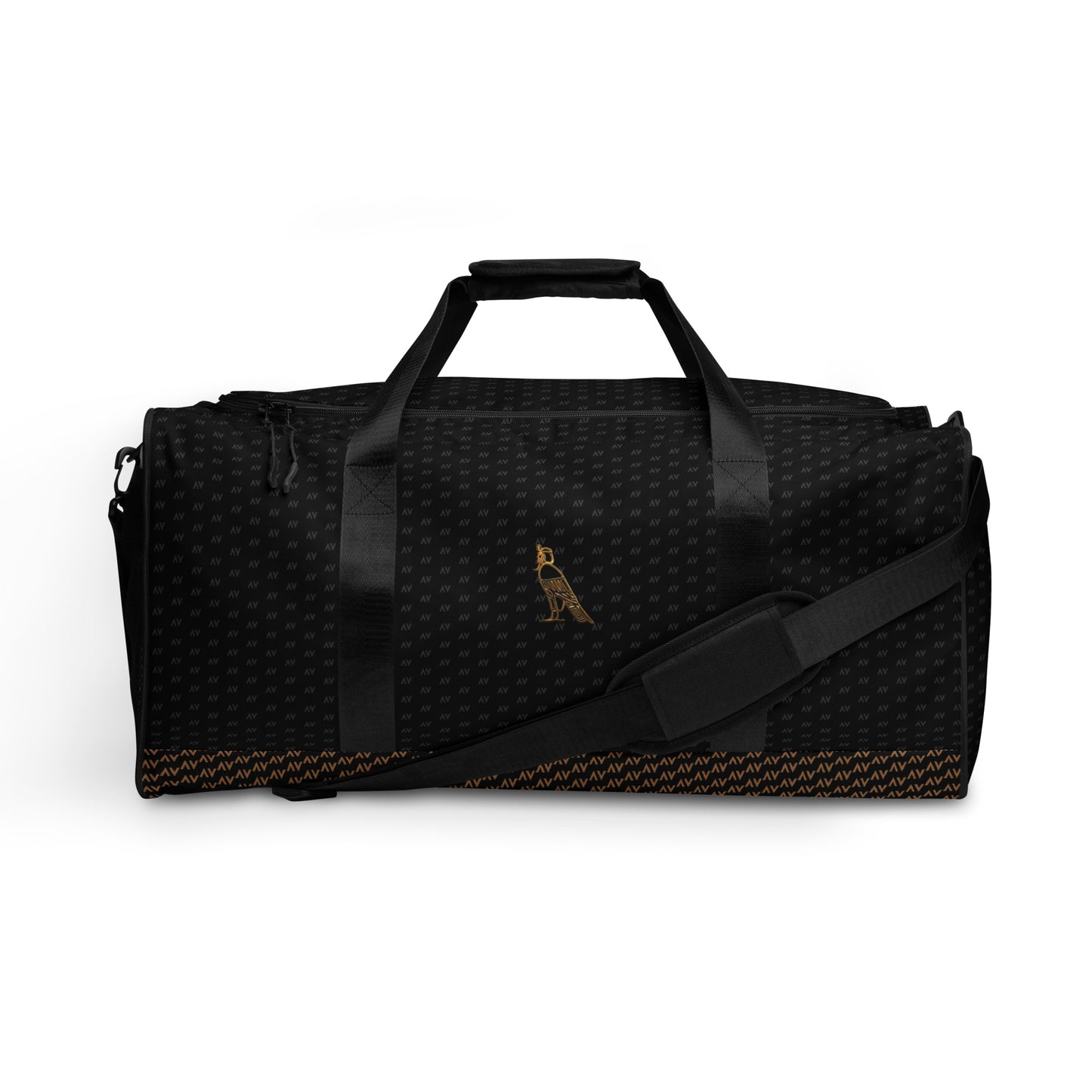 Cartovche Duffle Bag - Large Logo (Black with Gold)