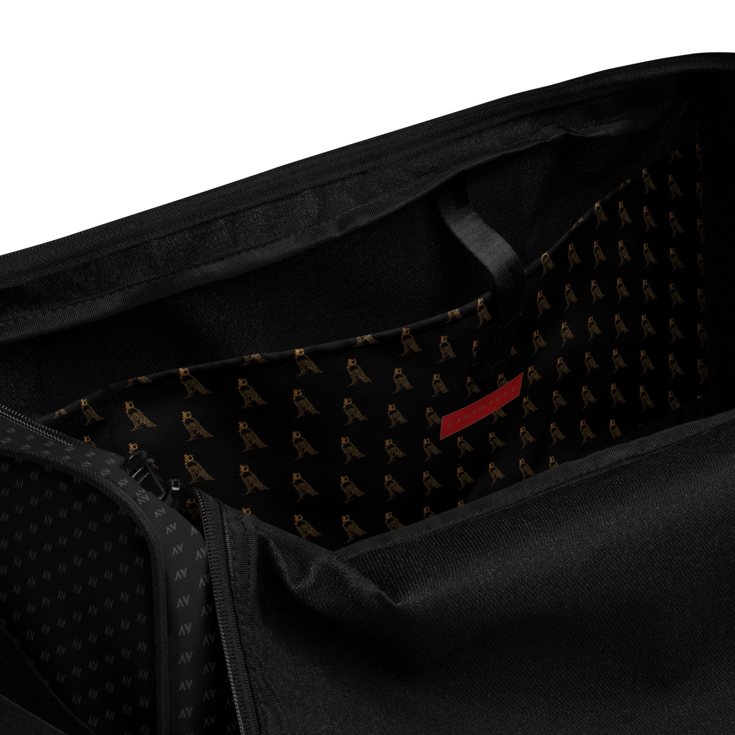 Cartovche Duffle Bag - Large Logo (Black with Gold)