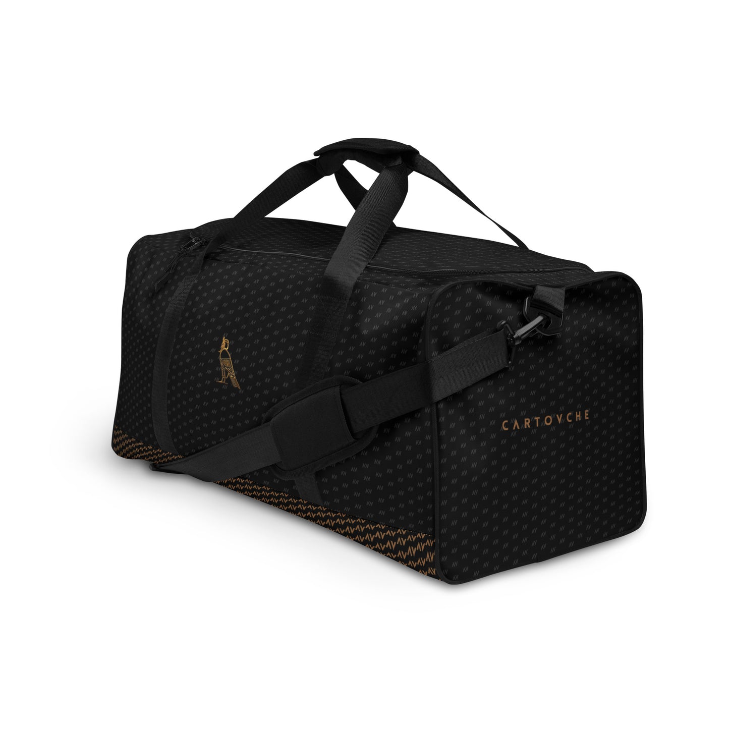 Cartovche Duffle Bag - Large Logo (Black with Gold)