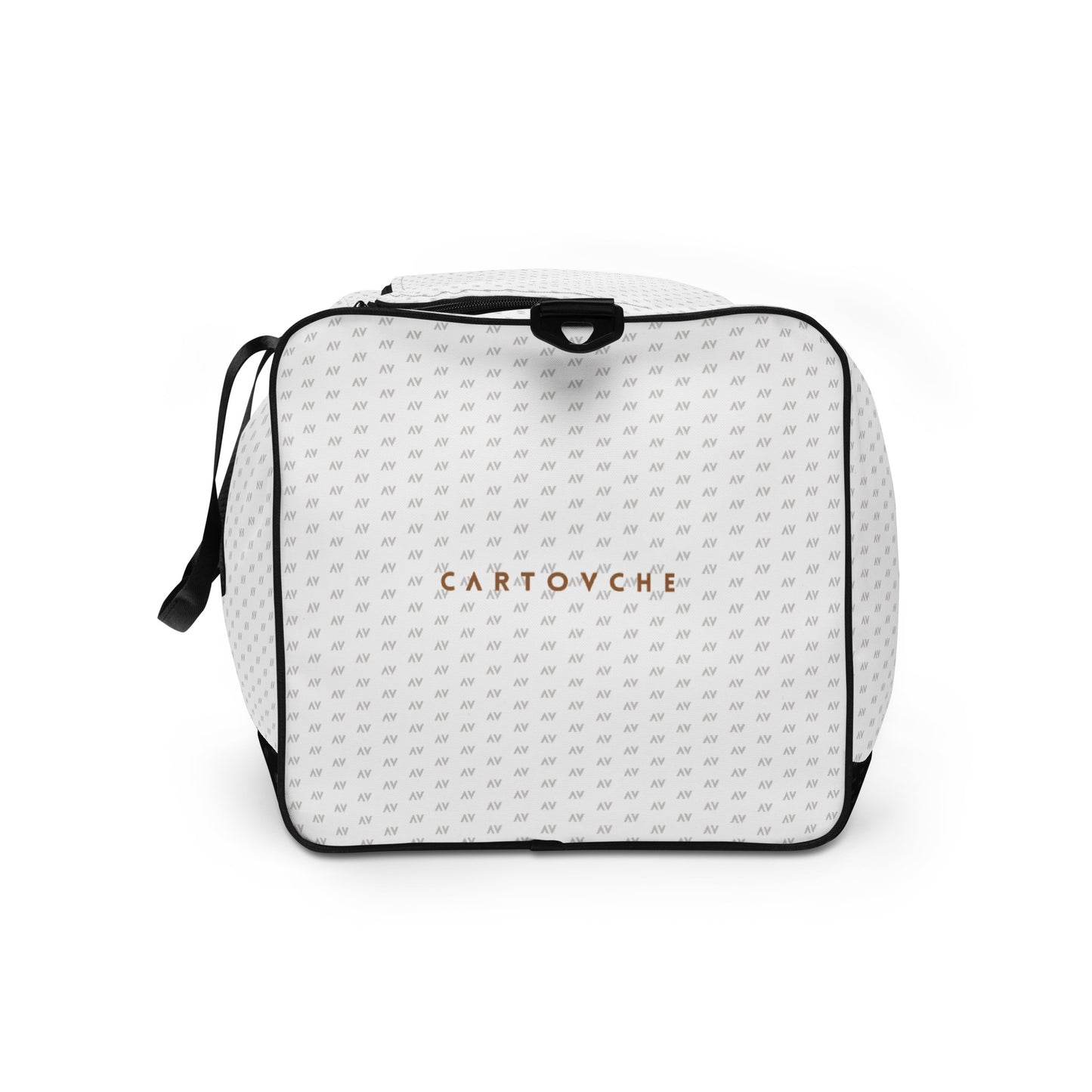 Cartovche Duffle Bag (White & Black with Gold - Red Label)