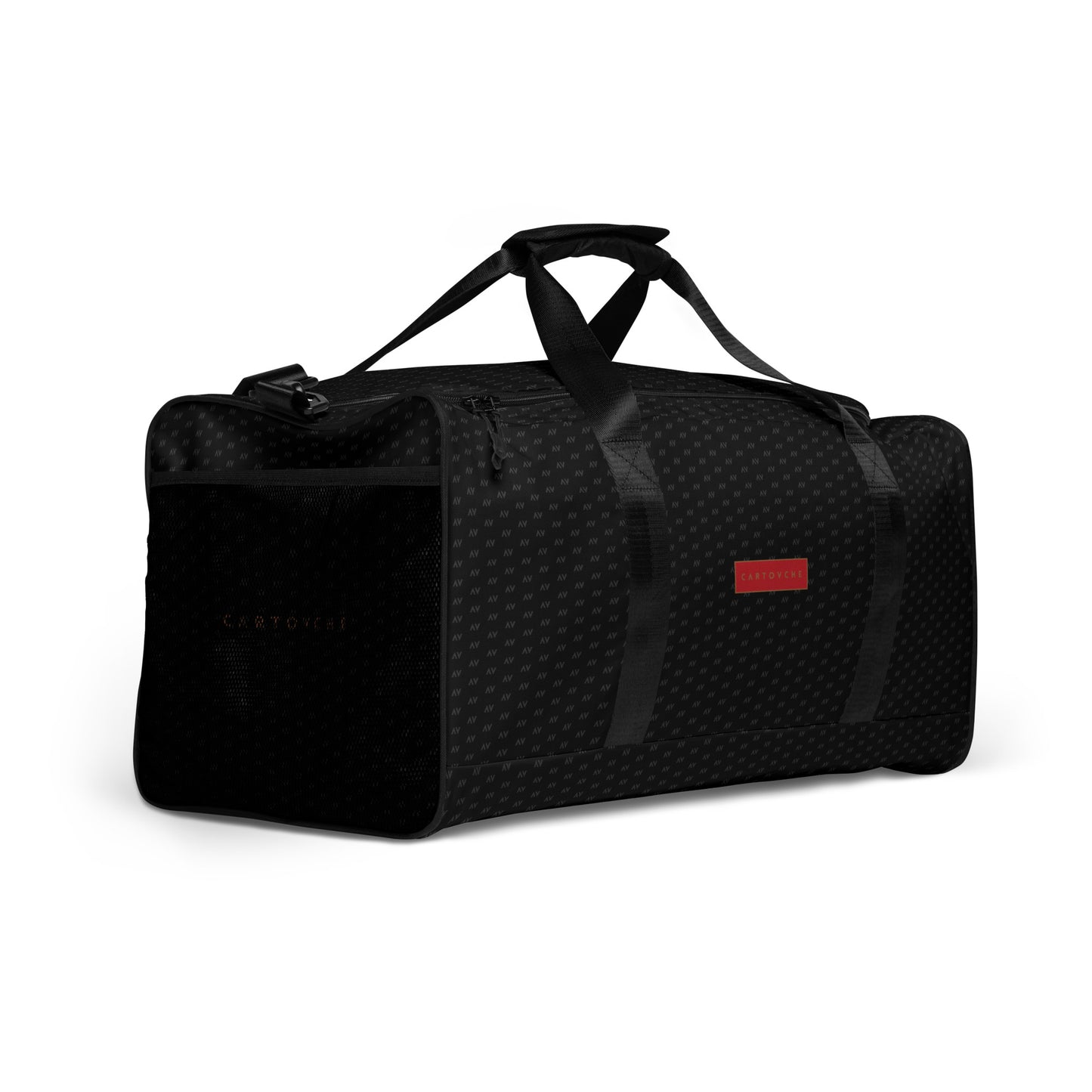 Cartovche Duffle Bag (Black on Black with Gold - Red Label)
