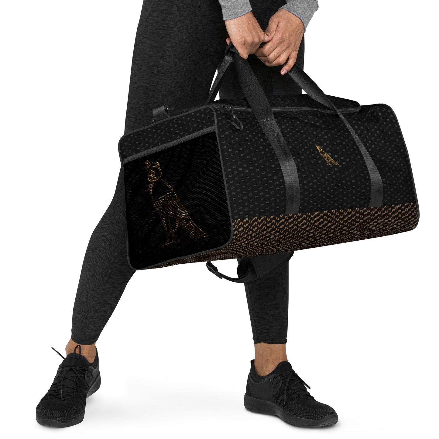 Cartovche Duffle Bag - Large Logo (Black with Gold)
