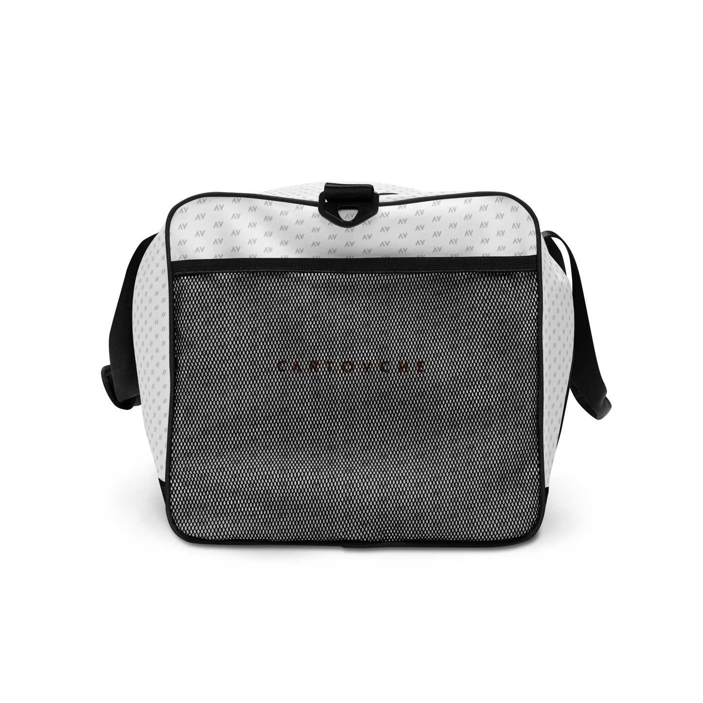 Cartovche Duffle Bag (White & Black with Gold - Red Label)