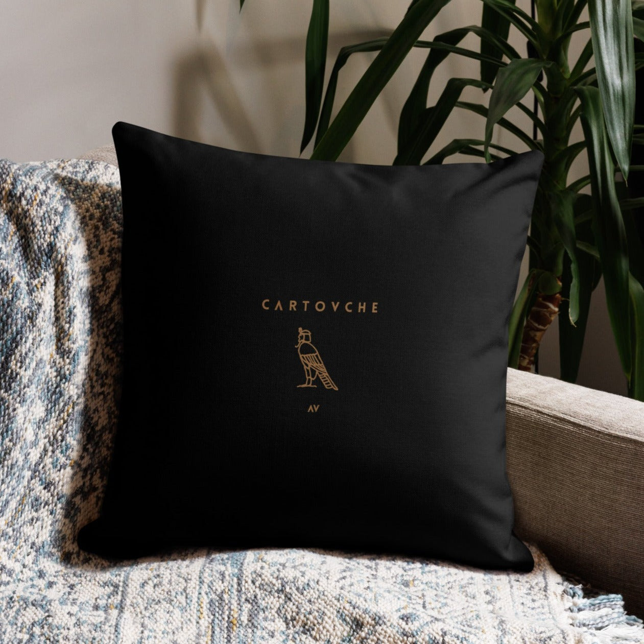 'Gold Cartovche Diamonds' Cushion