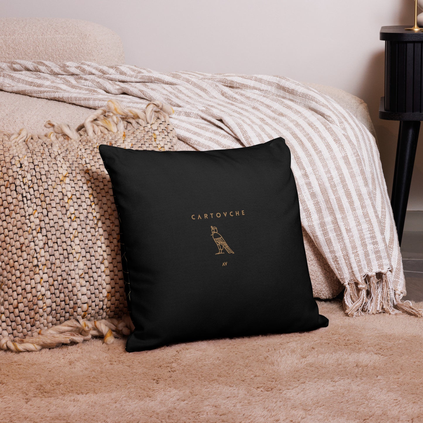 'Gold Triangles' Cushion