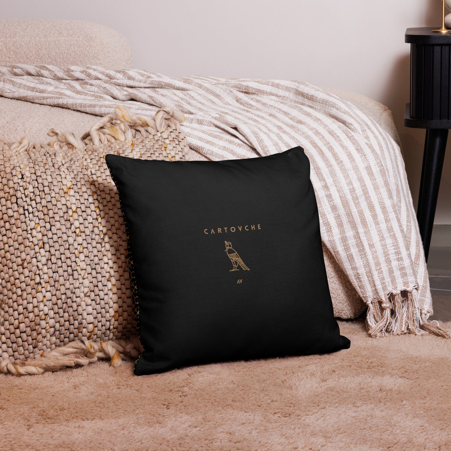 'Gold Lattice' Cushion