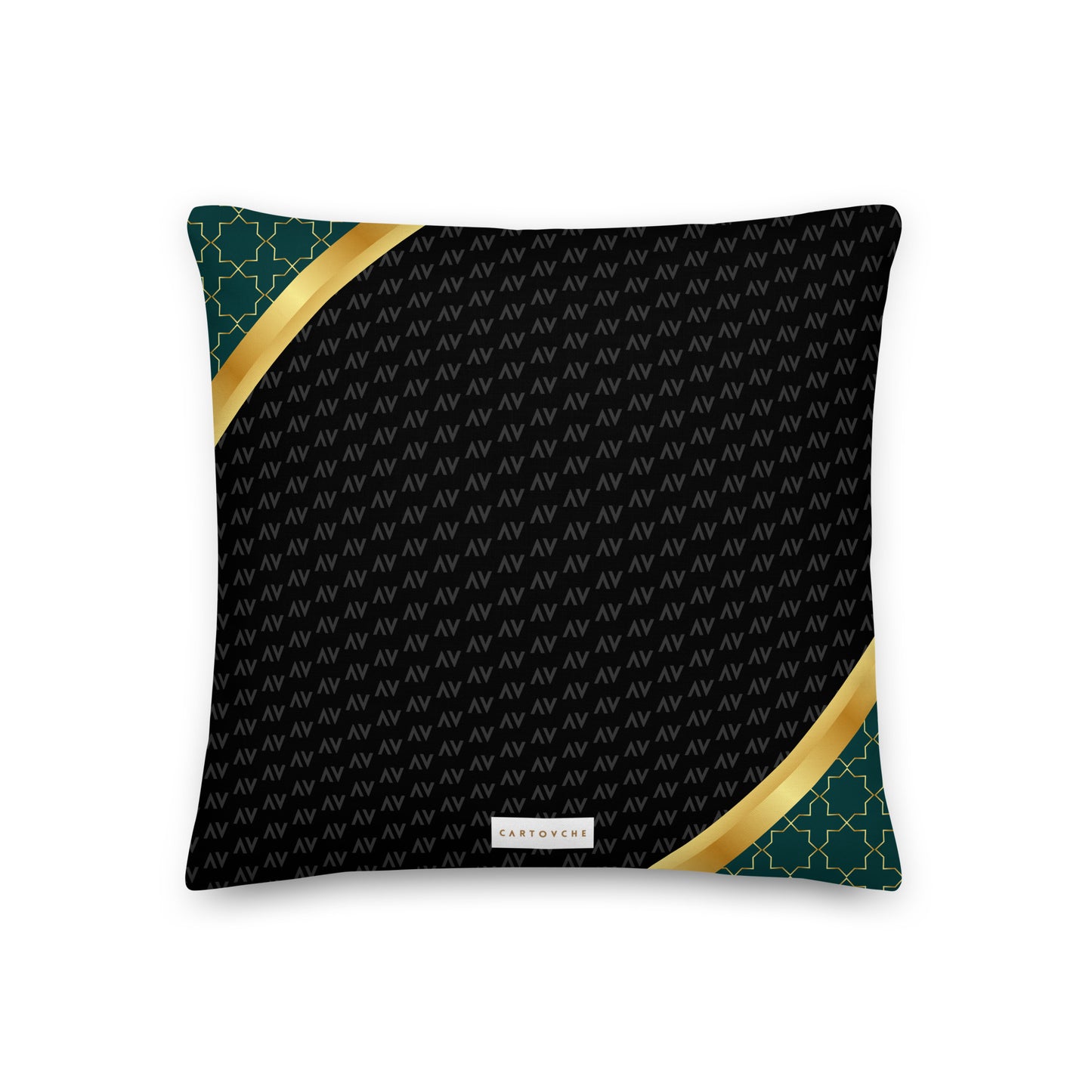 'Gold 'AV' Portal' Cushion