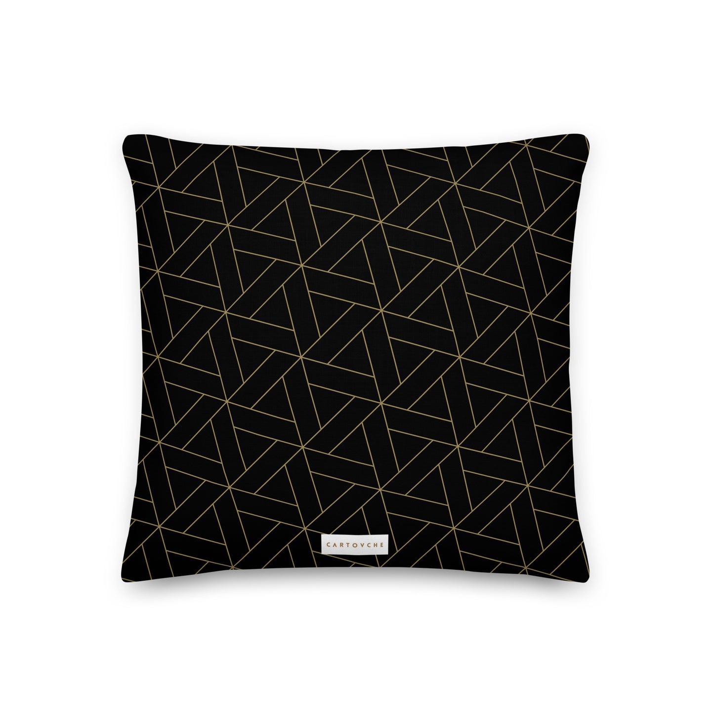 'Gold Triangles' Cushion