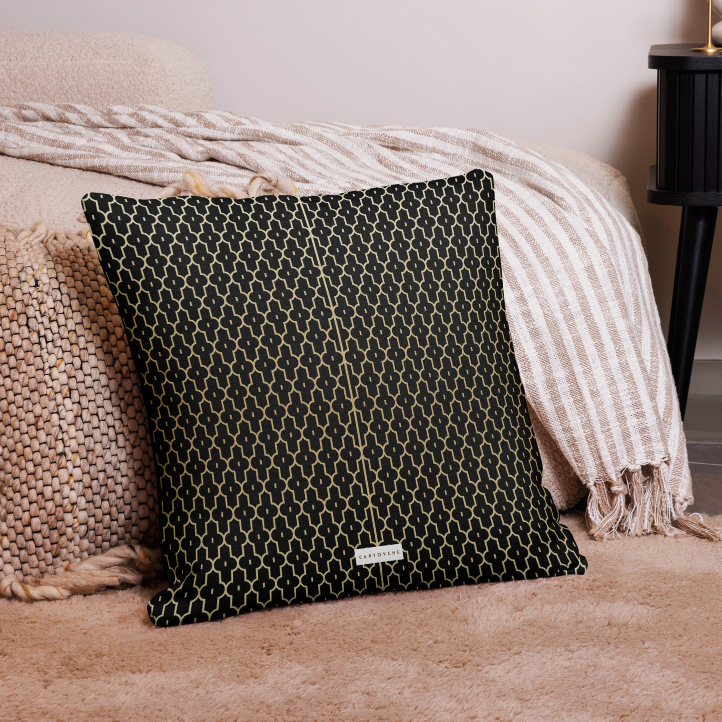 'Gold Geometry' Cushion