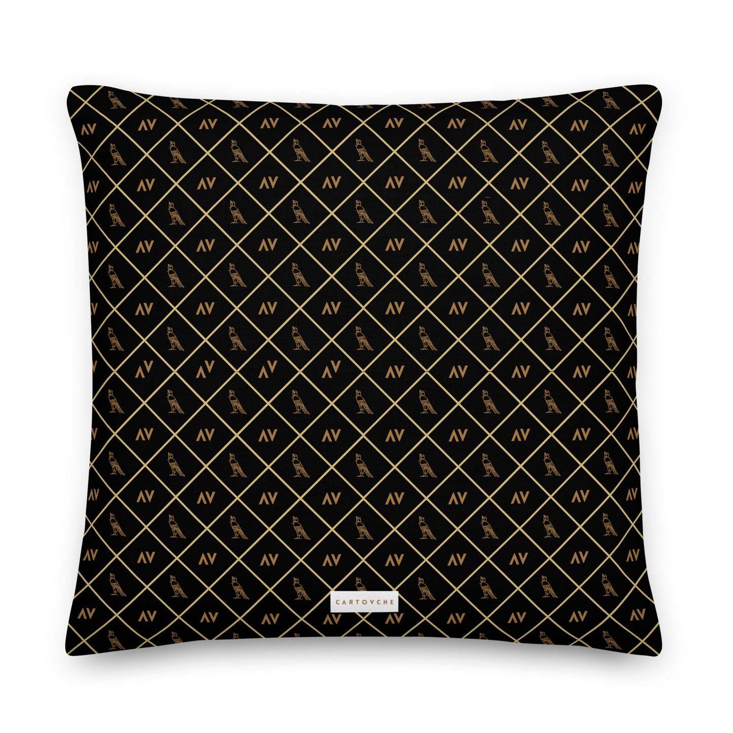 'Gold Cartovche Diamonds' Cushion