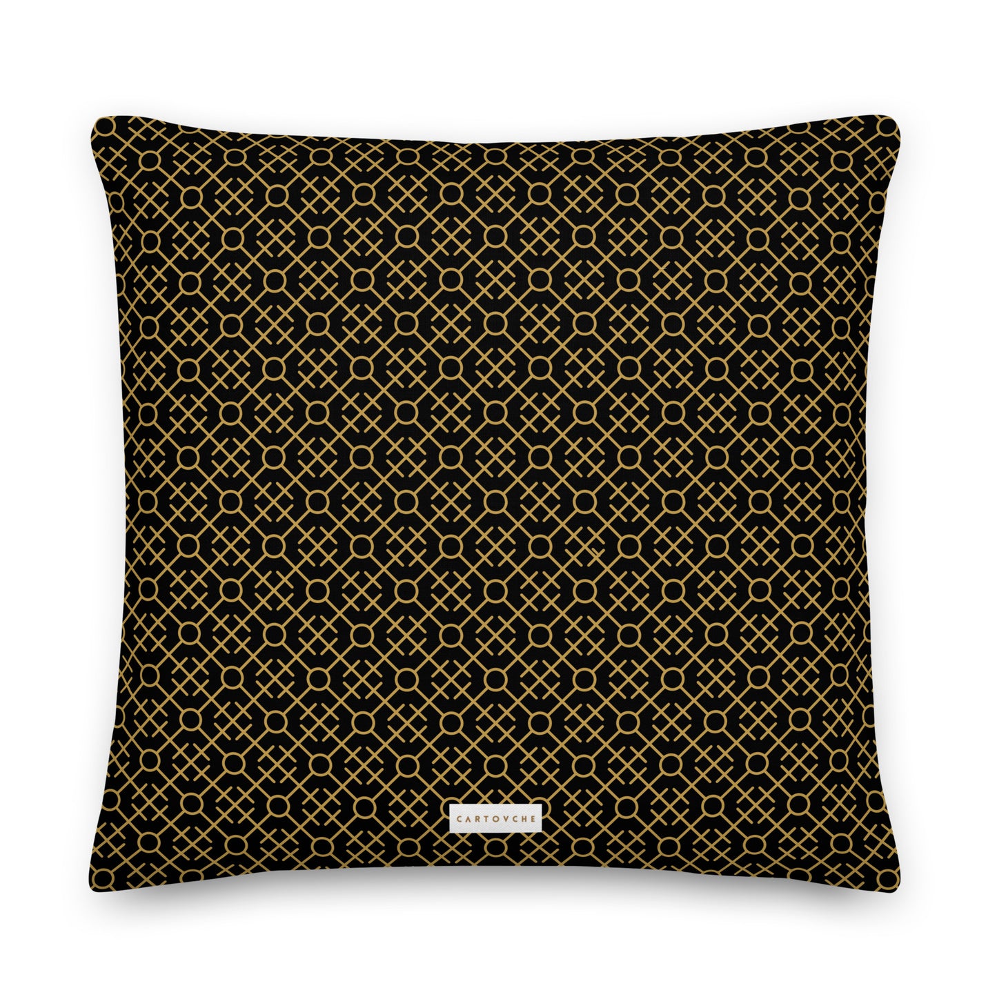 'Gold Lattice' Cushion
