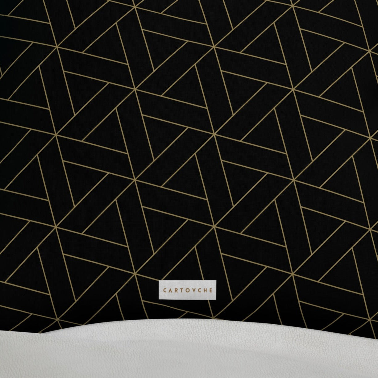 'Gold Triangles' Cushion