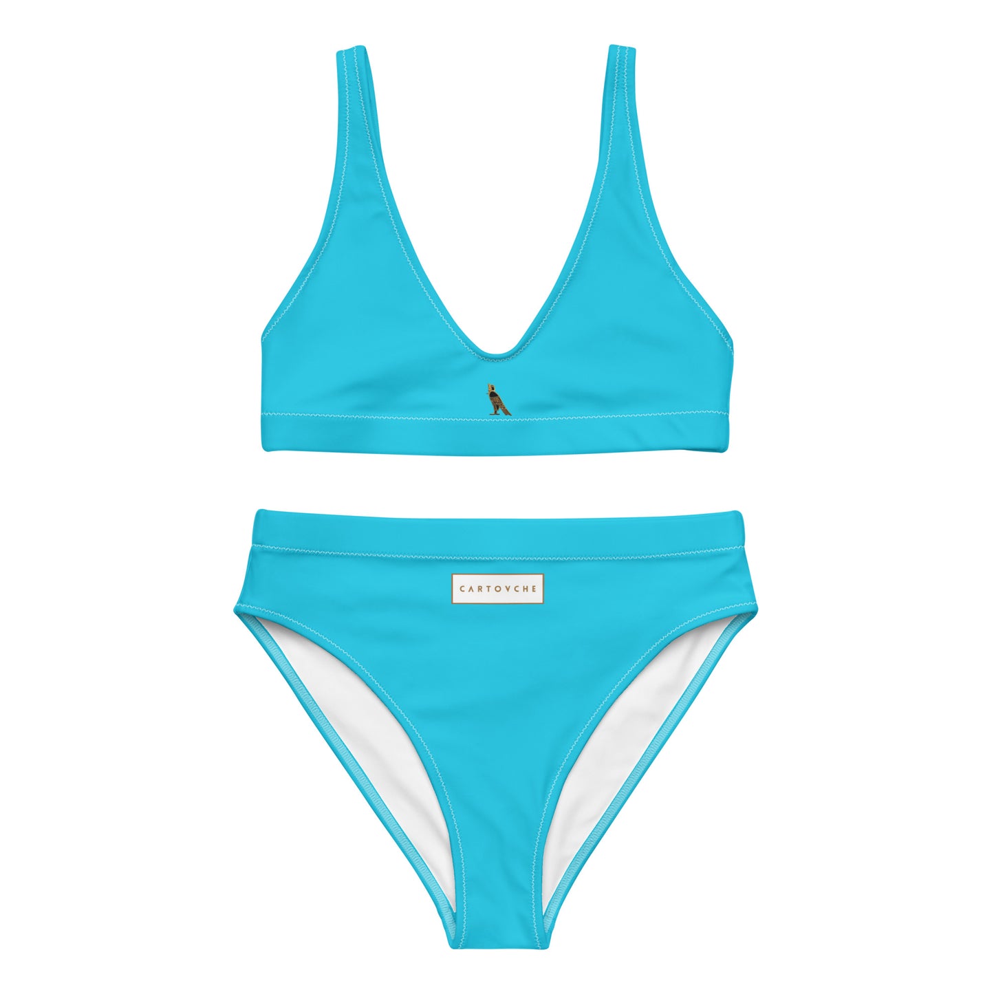 High-Waisted Bikini Set (Baby Blue)