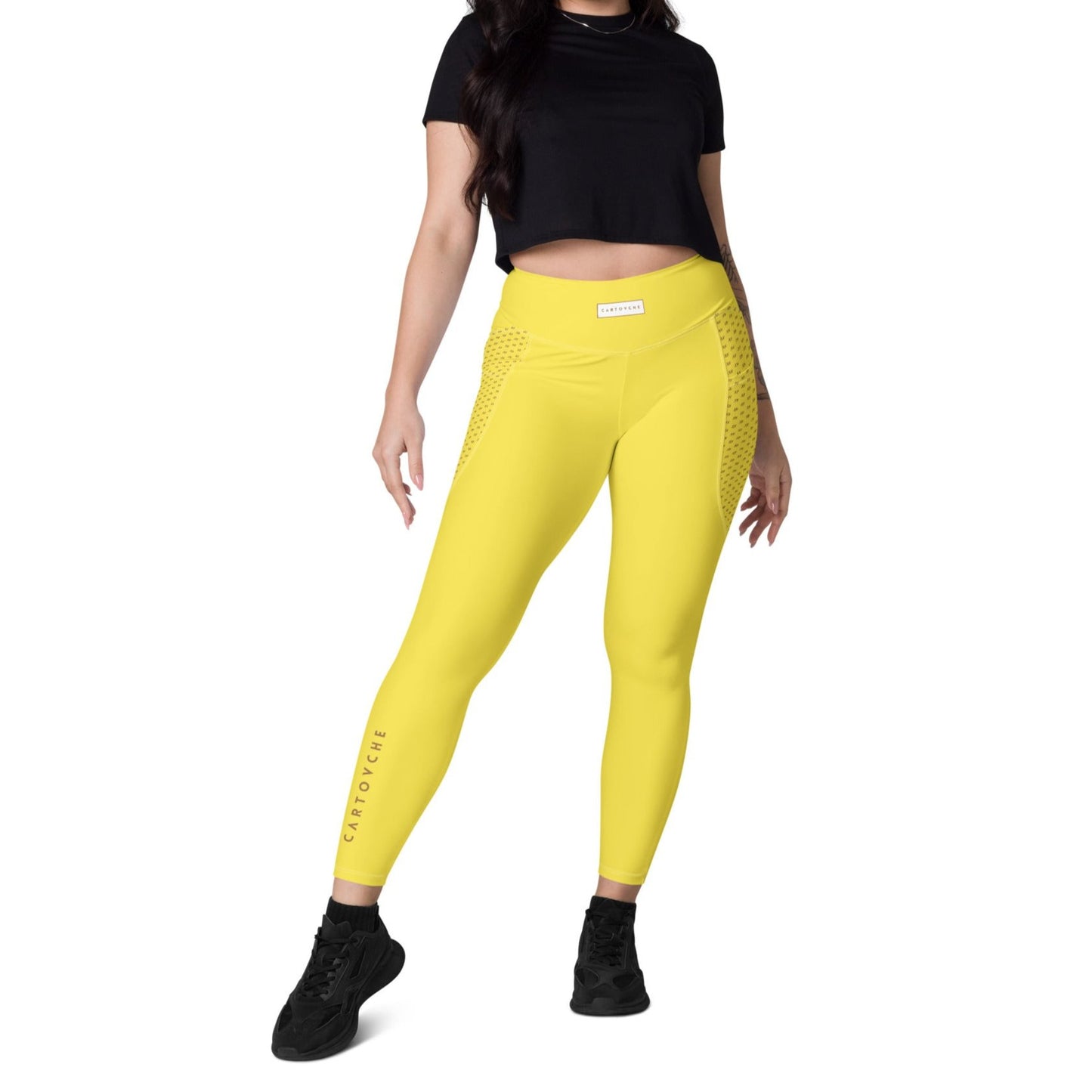 Women's Leggings with Pockets (Yellow)