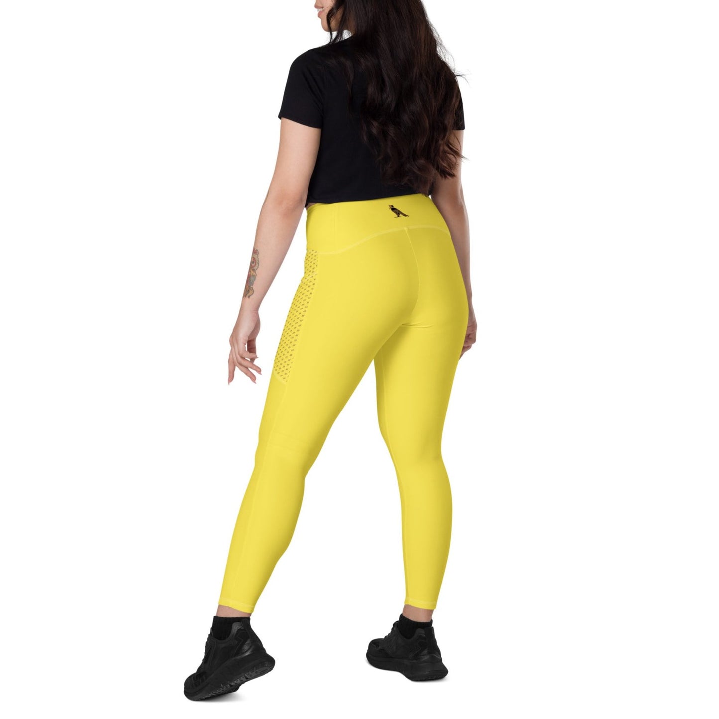 Women's Leggings with Pockets (Yellow)