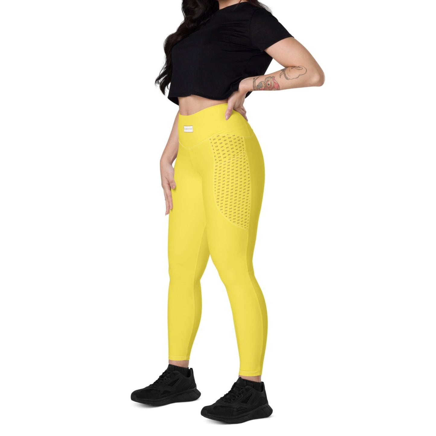 Women's Leggings with Pockets (Yellow)