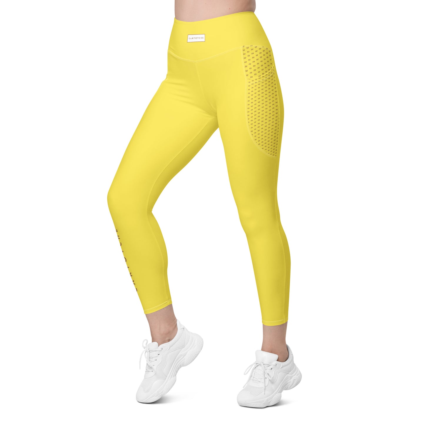 Women's Leggings with Pockets (Yellow)