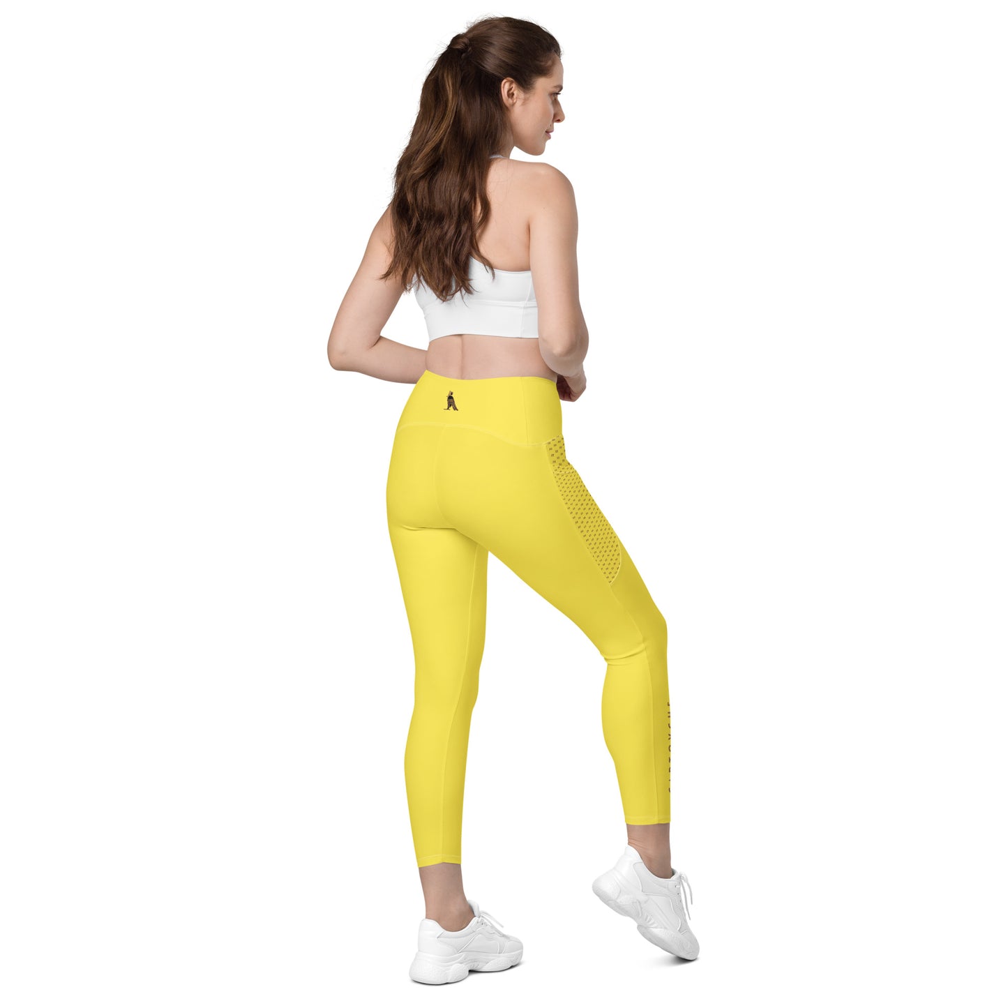 Women's Leggings with Pockets (Yellow)