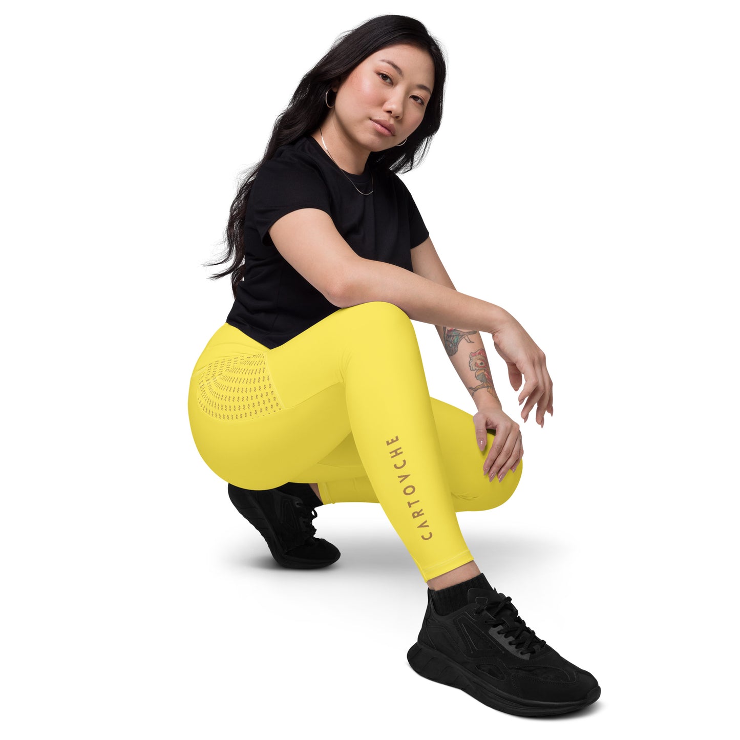 Women's Leggings with Pockets (Yellow)