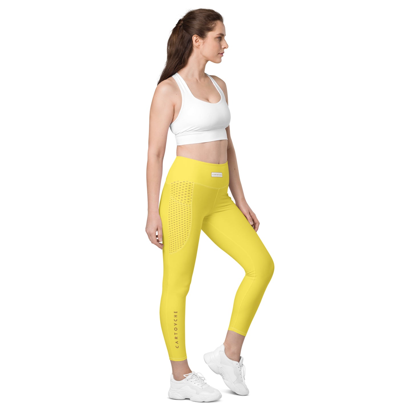 Women's Leggings with Pockets (Yellow)