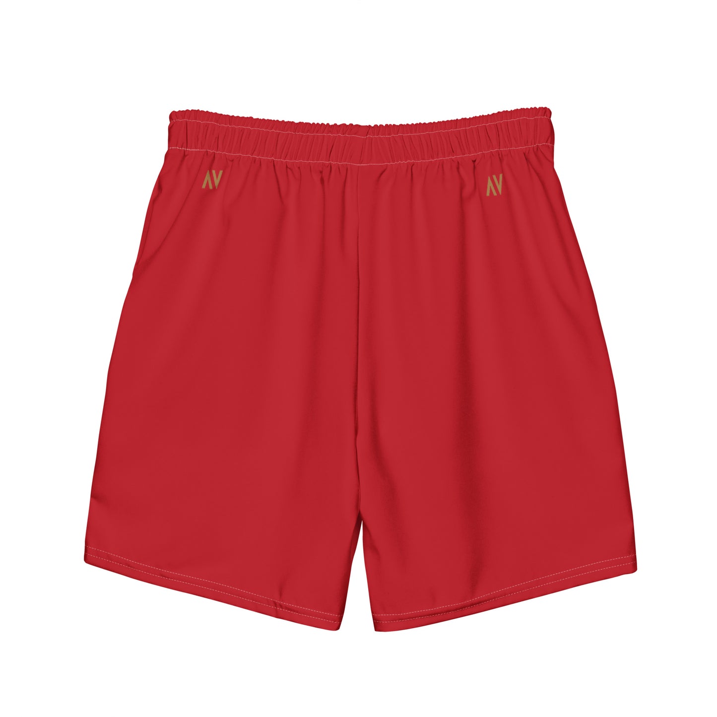 Men's Swim Trunks - Cartovche Logo (Red)
