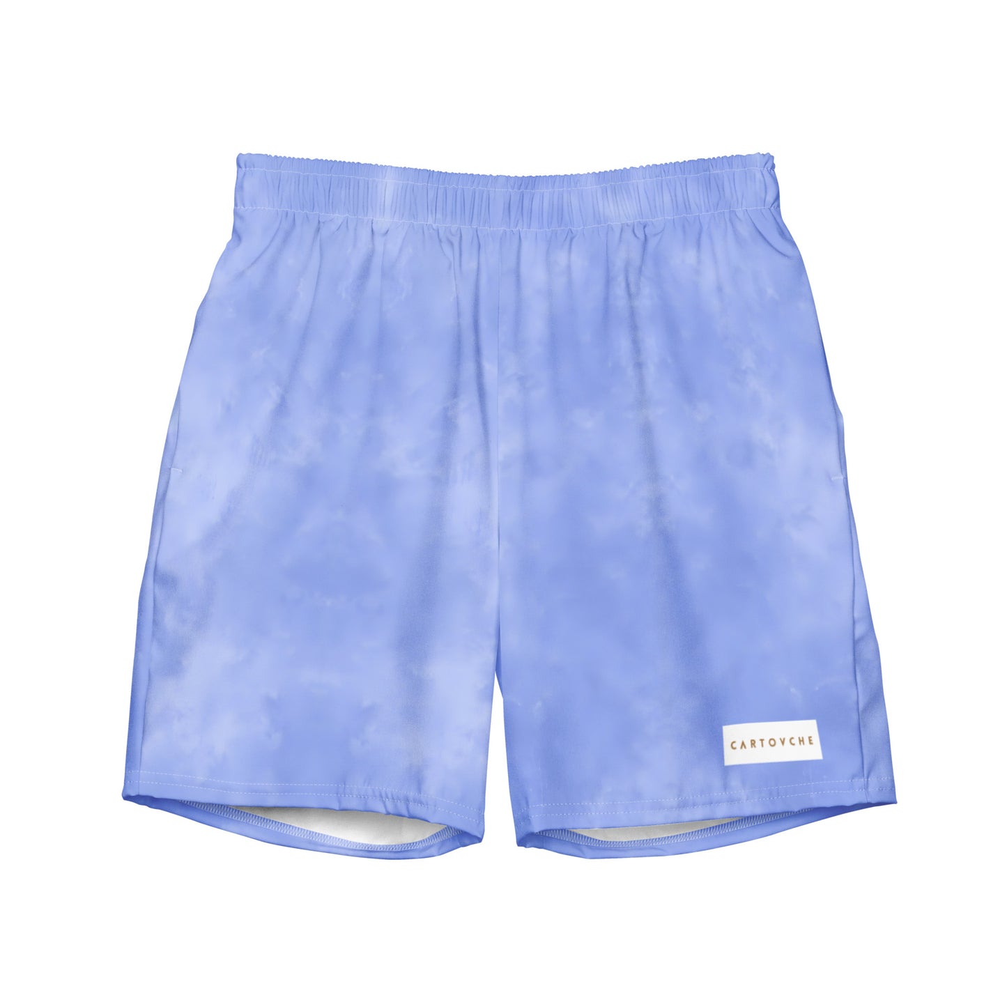 Men's Swim Trunks - Cartovche Badge (Blue Wash)