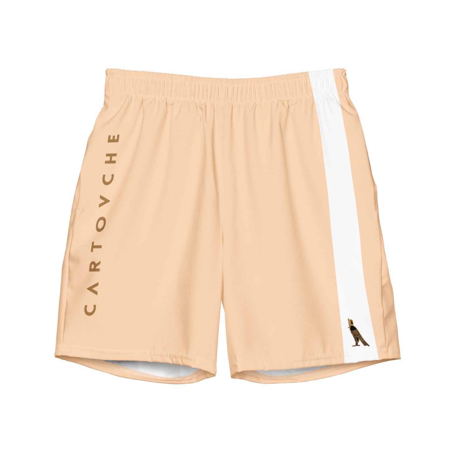 Men's Swim Trunks - Cartovche Logo (Peaches & Cream)