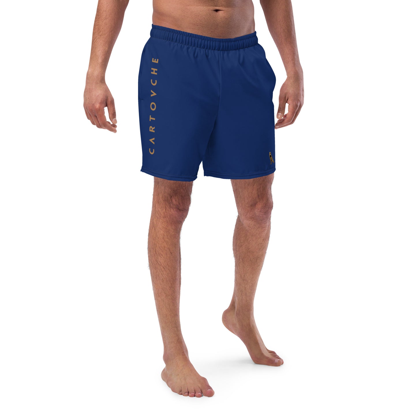 Men's Swim Trunks - Cartovche Logo (Navy)