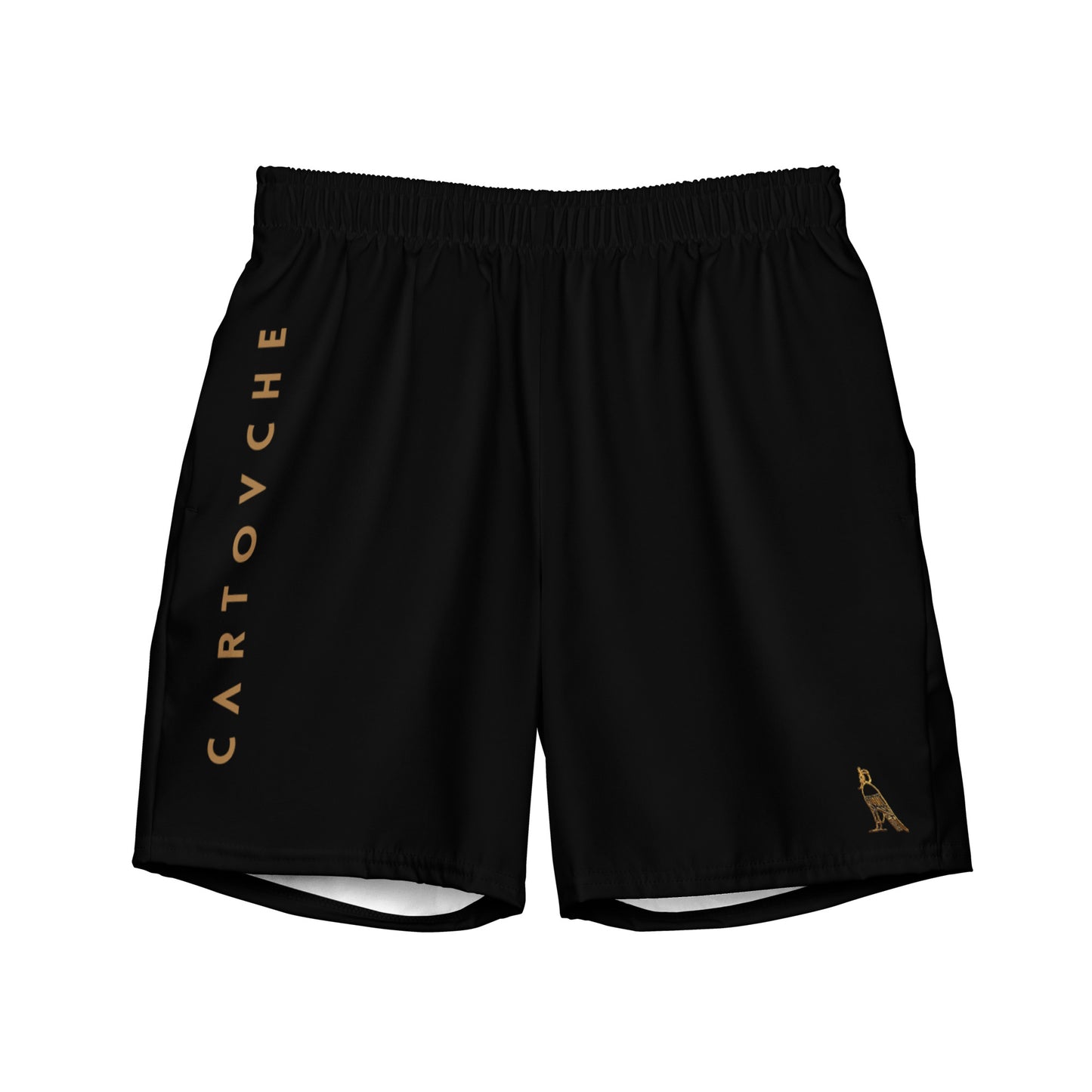 Men's Swim Trunks - Cartovche Logo (Black)