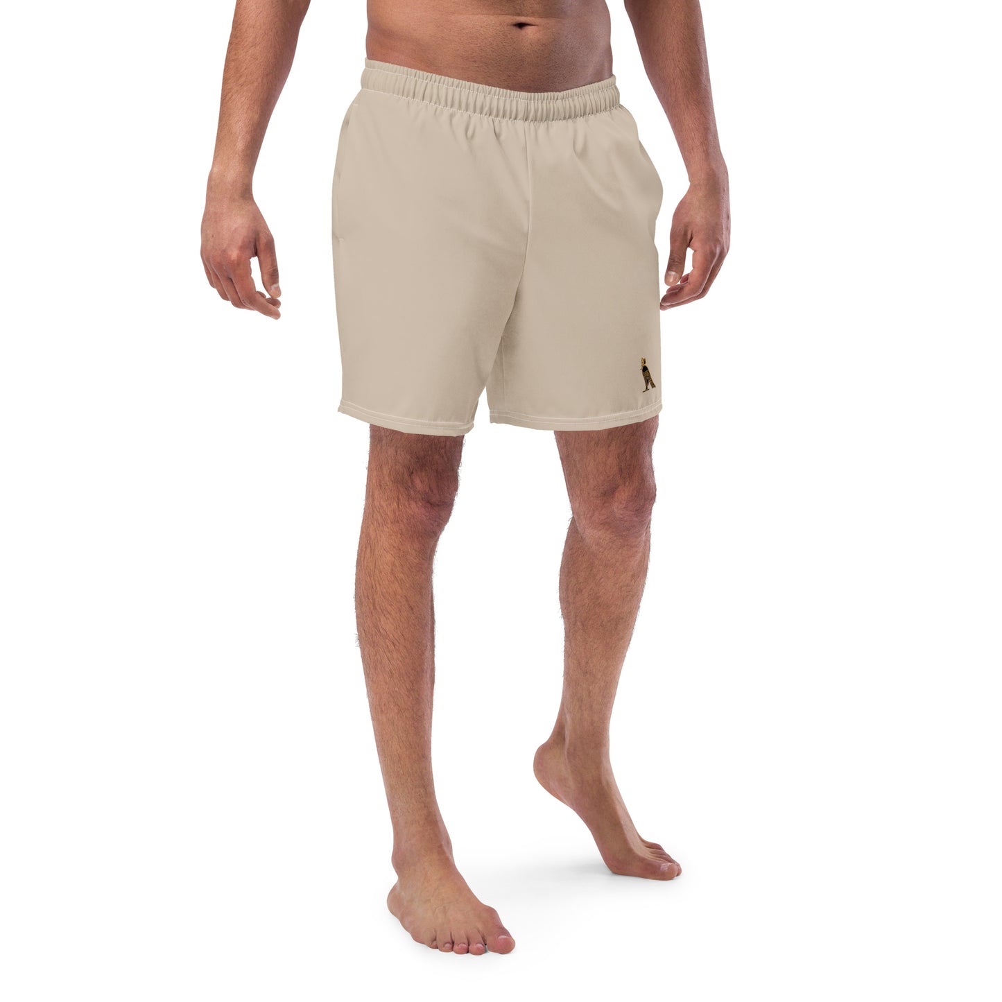Men's Swim Trunks - Horus Logo (Khaki)